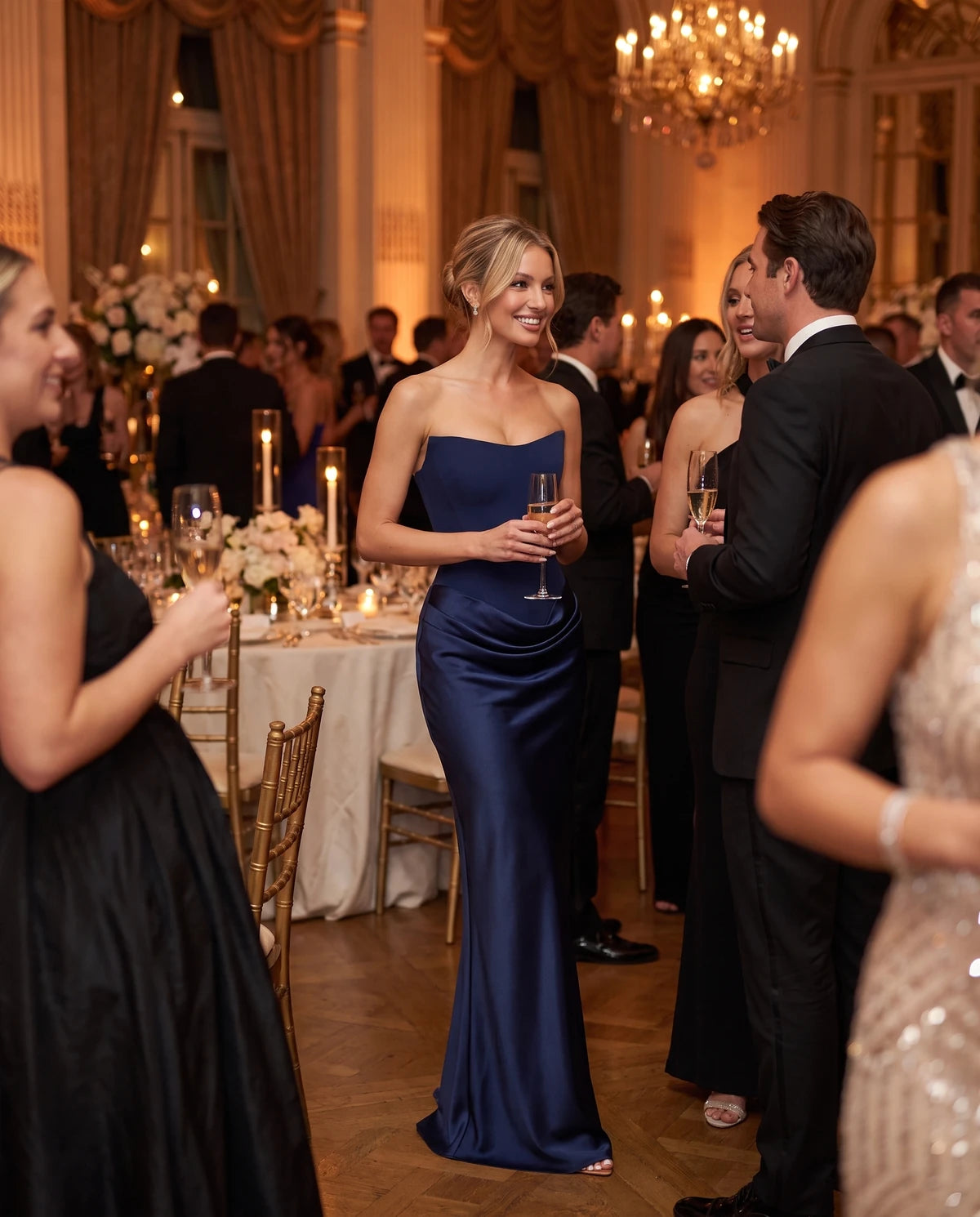Isaura Maxi Dress — Navy | SKU: SD-18882-navy-XS,SD-18882-navy-S,SD-18882-navy-M,SD-18882-navy-L