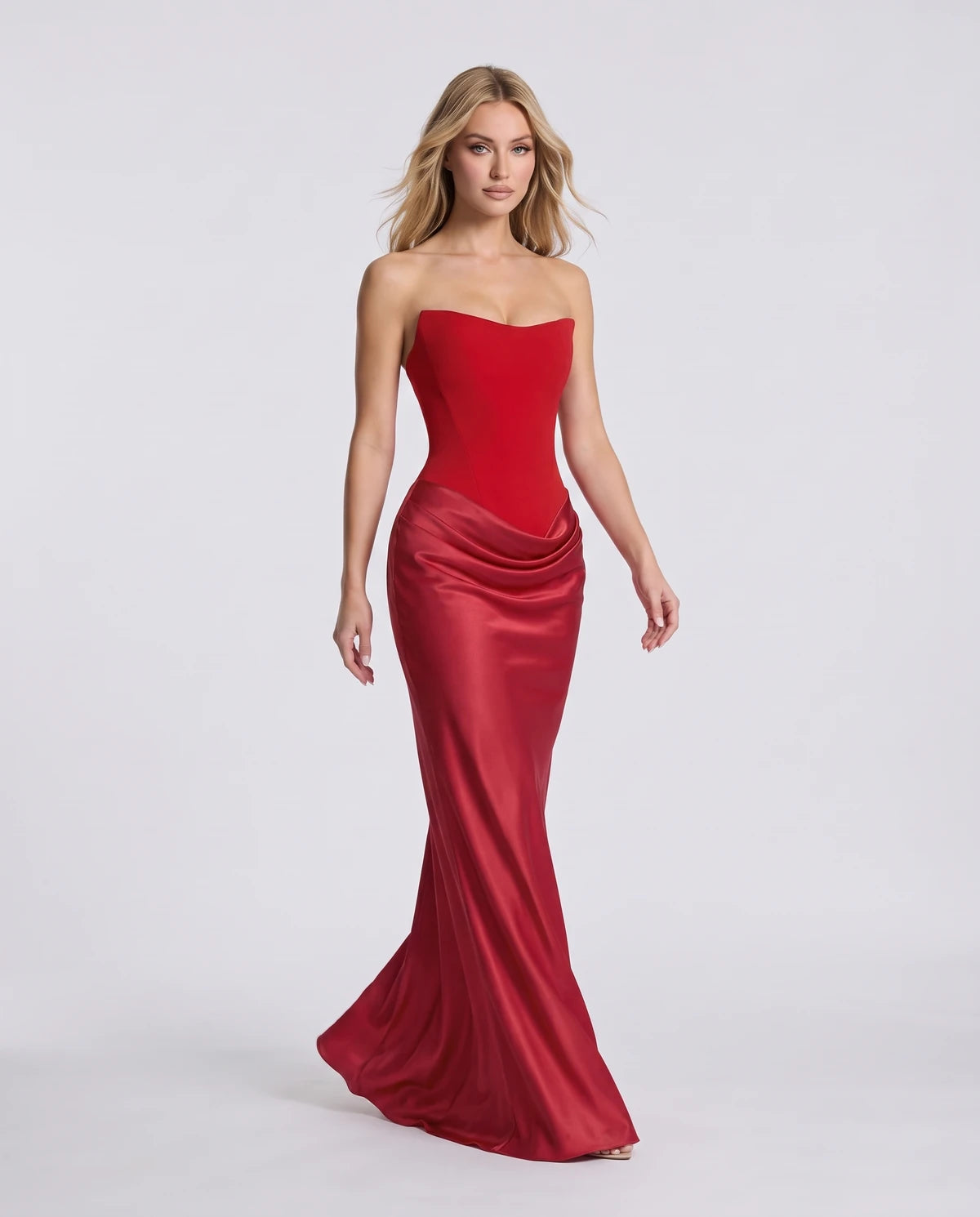 Isaura Maxi Dress — Red | SKU: SD-18882-red-XS,SD-18882-red-S,SD-18882-red-M,SD-18882-red-L
