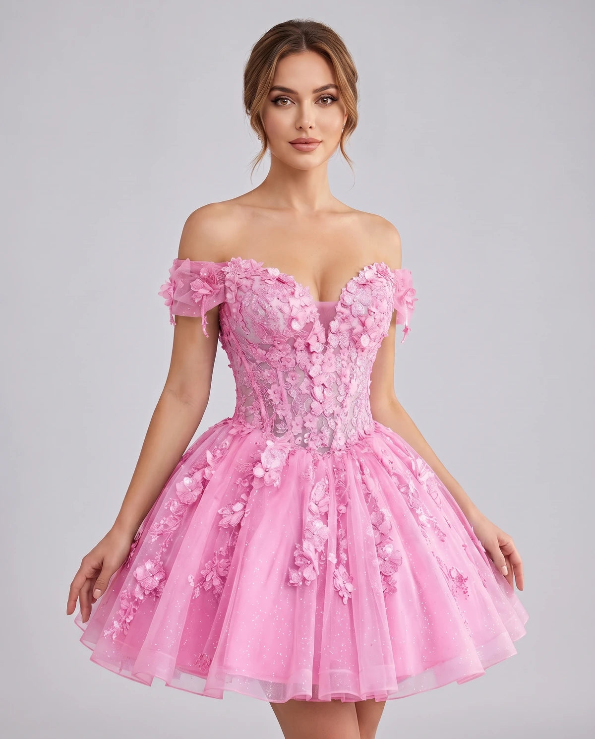 Isodora Mini Dress — Pink