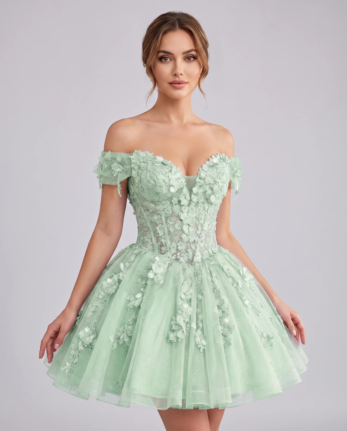 Isodora Mini Dress — Sage