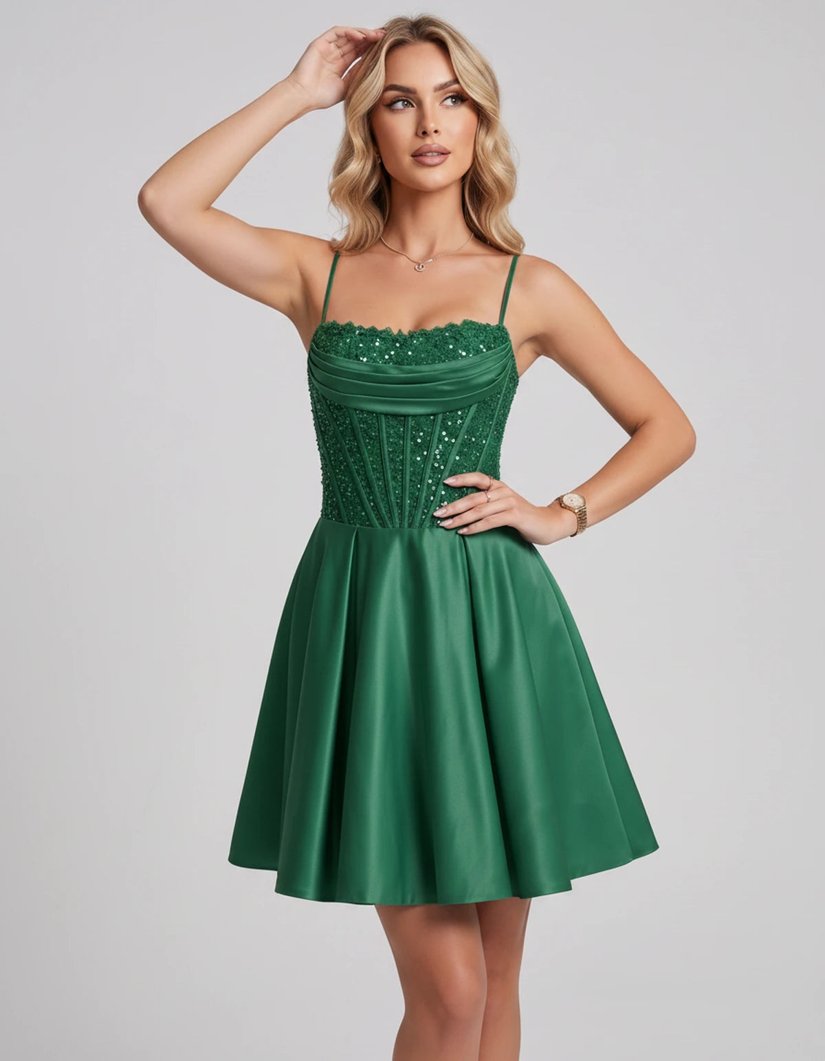 Jacaranda Midi Dresses — Emerald | SKU: SD-83126-emerald-2,SD-83126-emerald-4,SD-83126-emerald-6,SD-83126-emerald-8,SD-83126-emerald-10,SD-83126-emerald-12,SD-83126-emerald-14,SD-83126-emerald-14W,SD-83126-emerald-16,SD-83126-emerald-16W,SD-83126-emerald-18W,SD-83126-emerald-20W