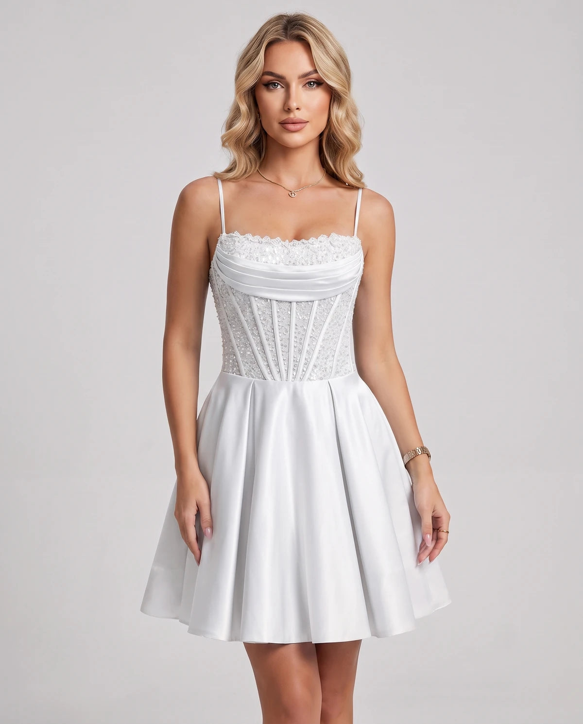 Jacaranda Midi Dresses — White