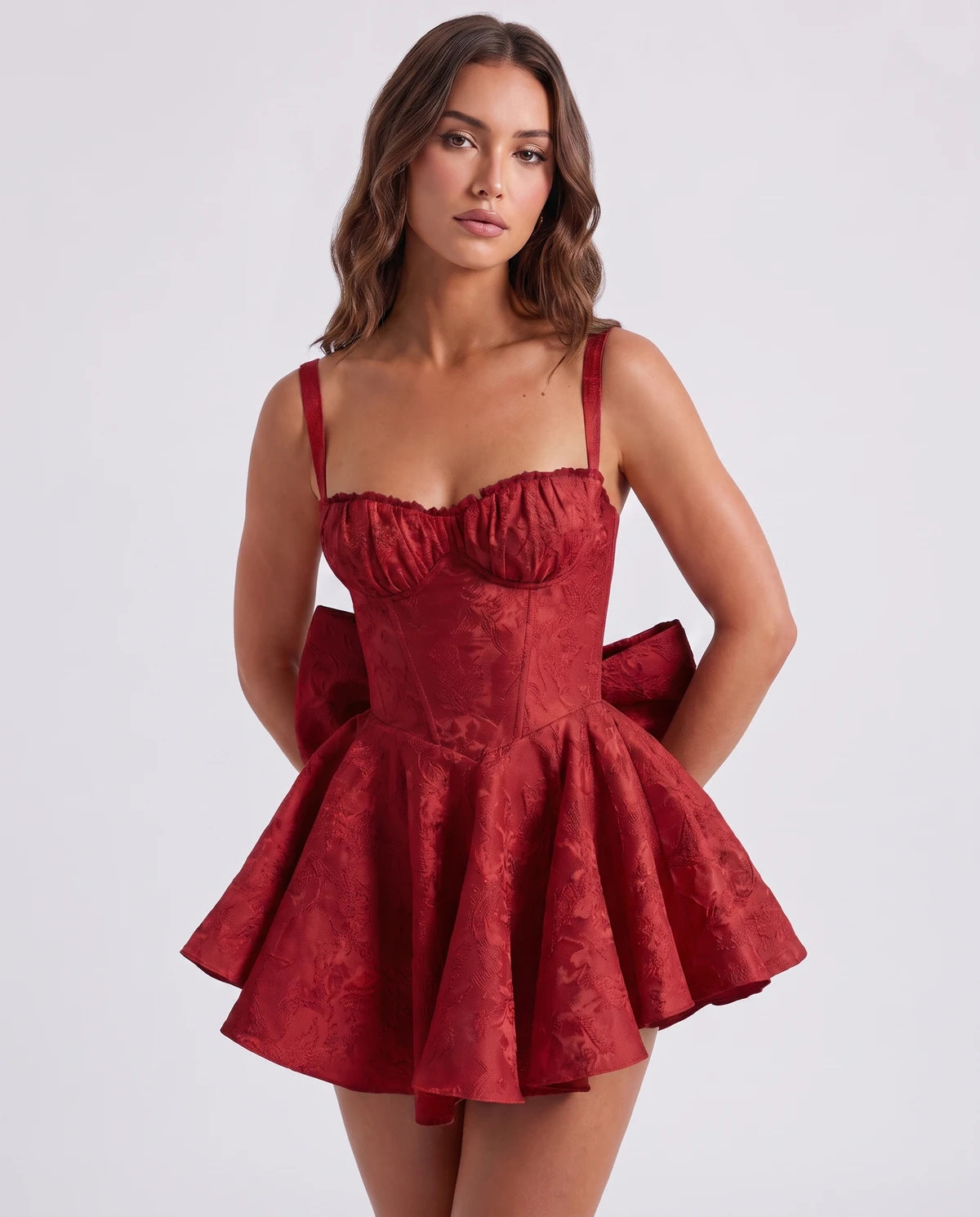 Jolanthe Mini Dress — Red