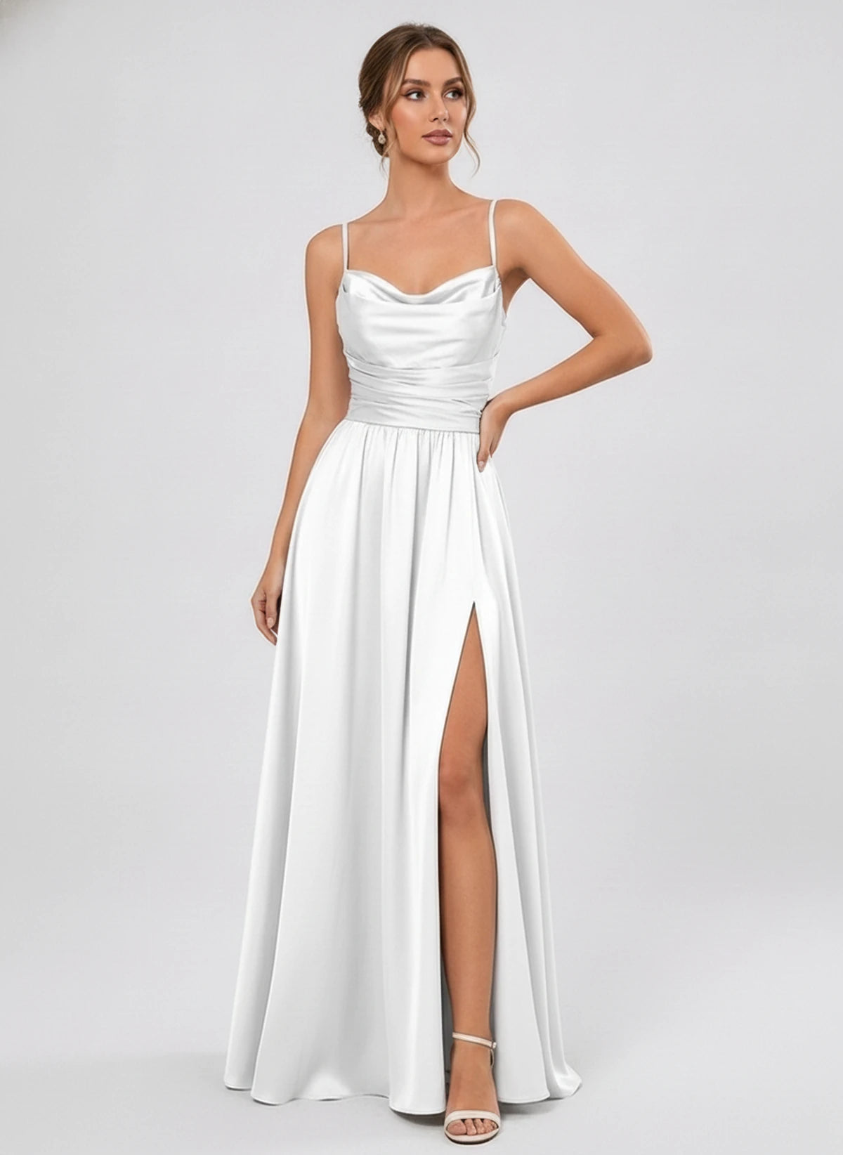 Juniperra Maxi Dress — White | SKU: SD-30279-white-2,SD-30279-white-4,SD-30279-white-6,SD-30279-white-8,SD-30279-white-10,SD-30279-white-12,SD-30279-white-14,SD-30279-white-16,SD-30279-white-16W,SD-30279-white-18W,SD-30279-white-20W,SD-30279-white-22W