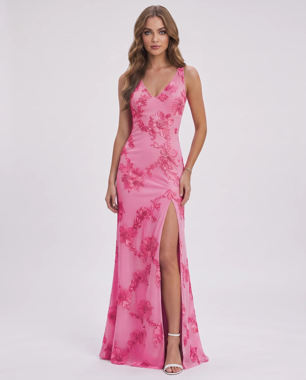 Justine Maxi Dress — Hot Pink