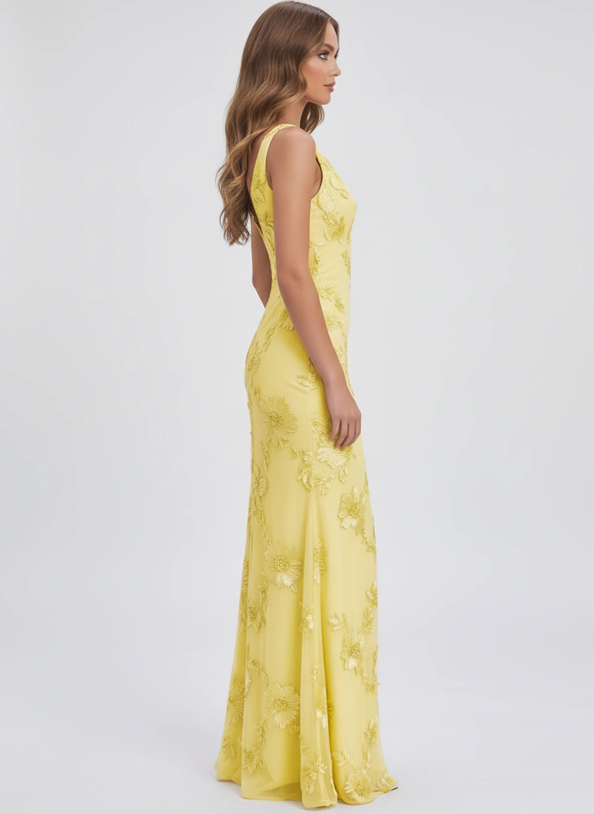 Justine Maxi Dress — Yellow | SKU: SD-38562-yellow-2,SD-38562-yellow-4,SD-38562-yellow-6,SD-38562-yellow-8,SD-38562-yellow-10,SD-38562-yellow-12,SD-38562-yellow-14,SD-38562-yellow-16,SD-38562-yellow-16W,SD-38562-yellow-18W,SD-38562-yellow-20W,SD-38562-yellow-22W