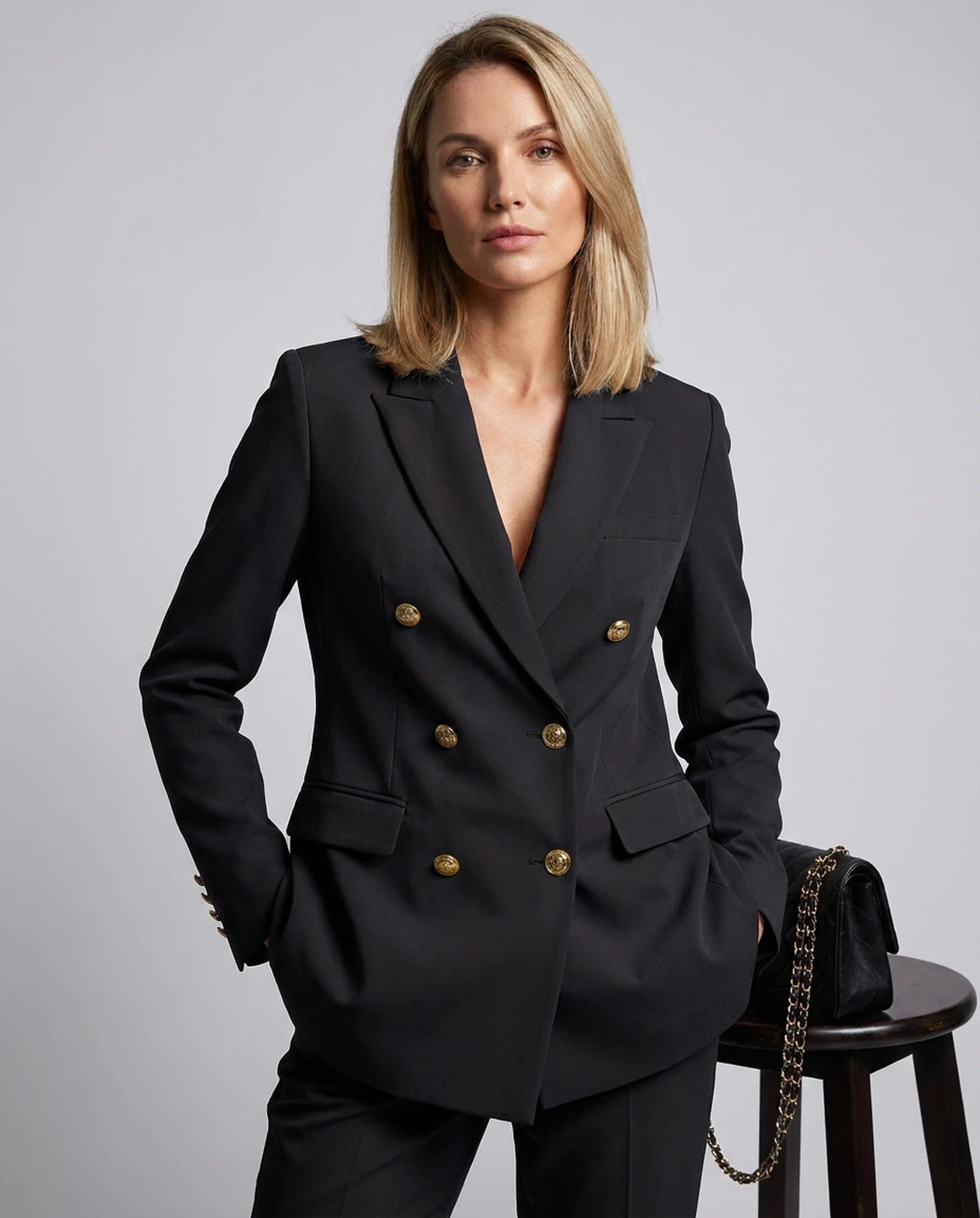 Kalinda Blazer — Black