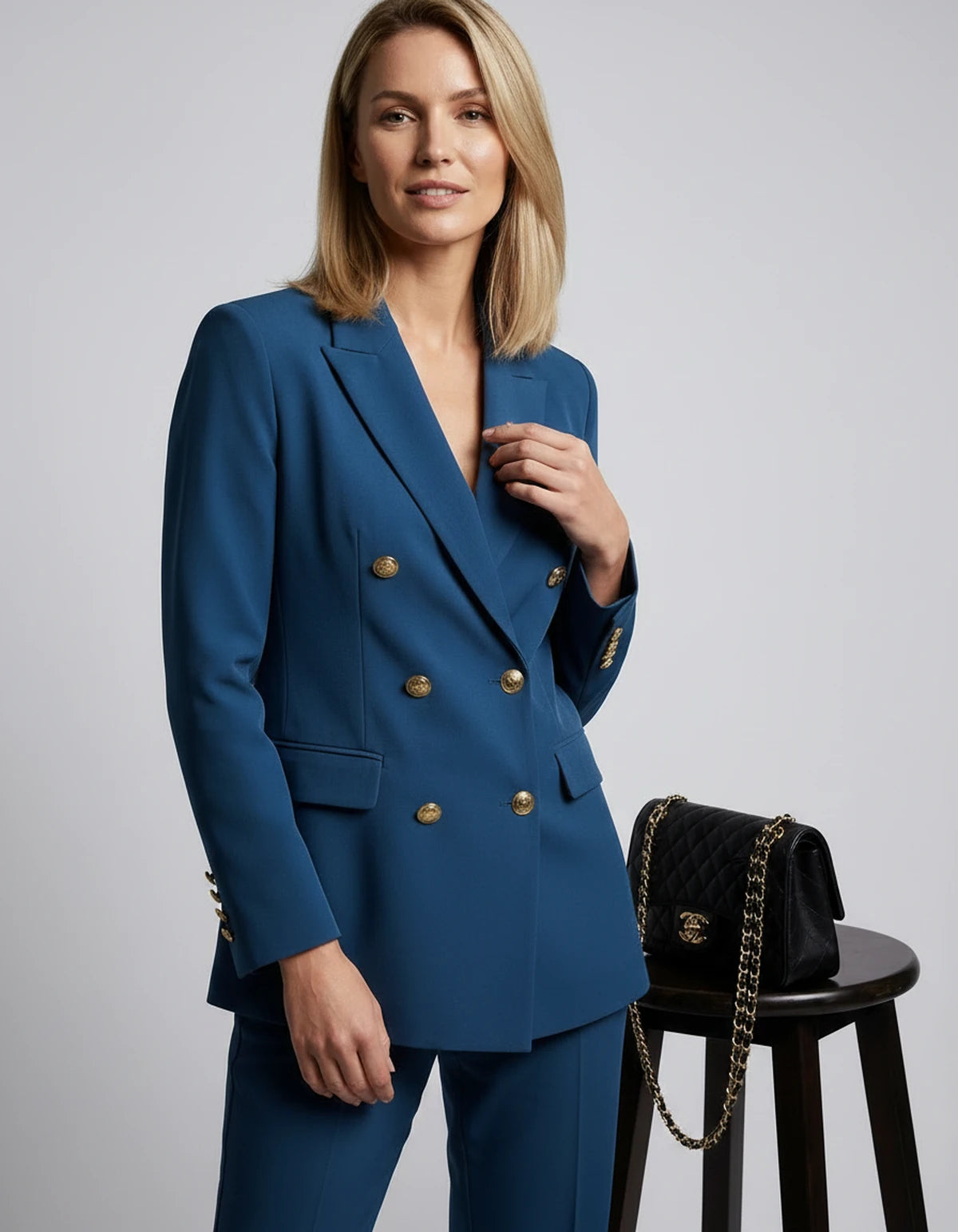 Kalinda Blazer — Blue | SKU: SD-96231-blue-XS,SD-96231-blue-S,SD-96231-blue-M,SD-96231-blue-L,SD-96231-blue-XL,SD-96231-blue-2XL