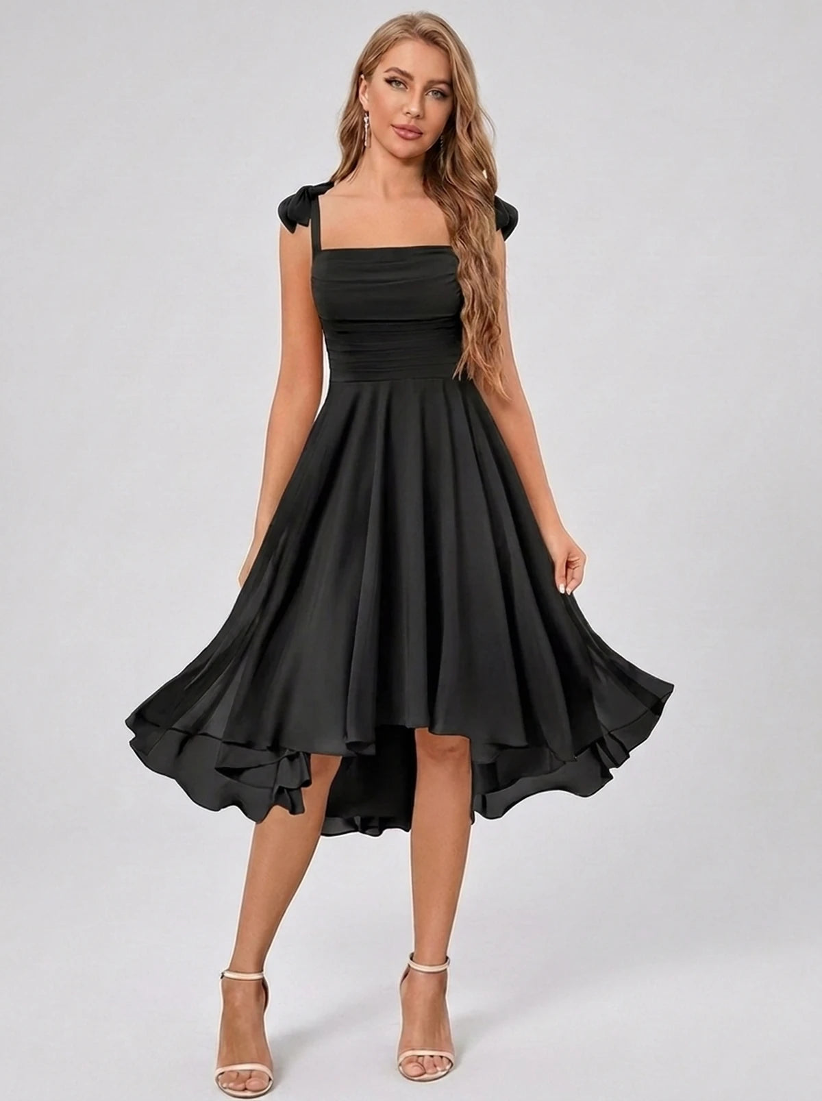 Kalliope Midi Dresses — Black