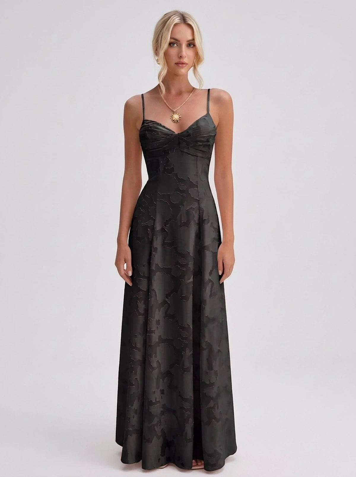 Karenza Maxi Dress — Black