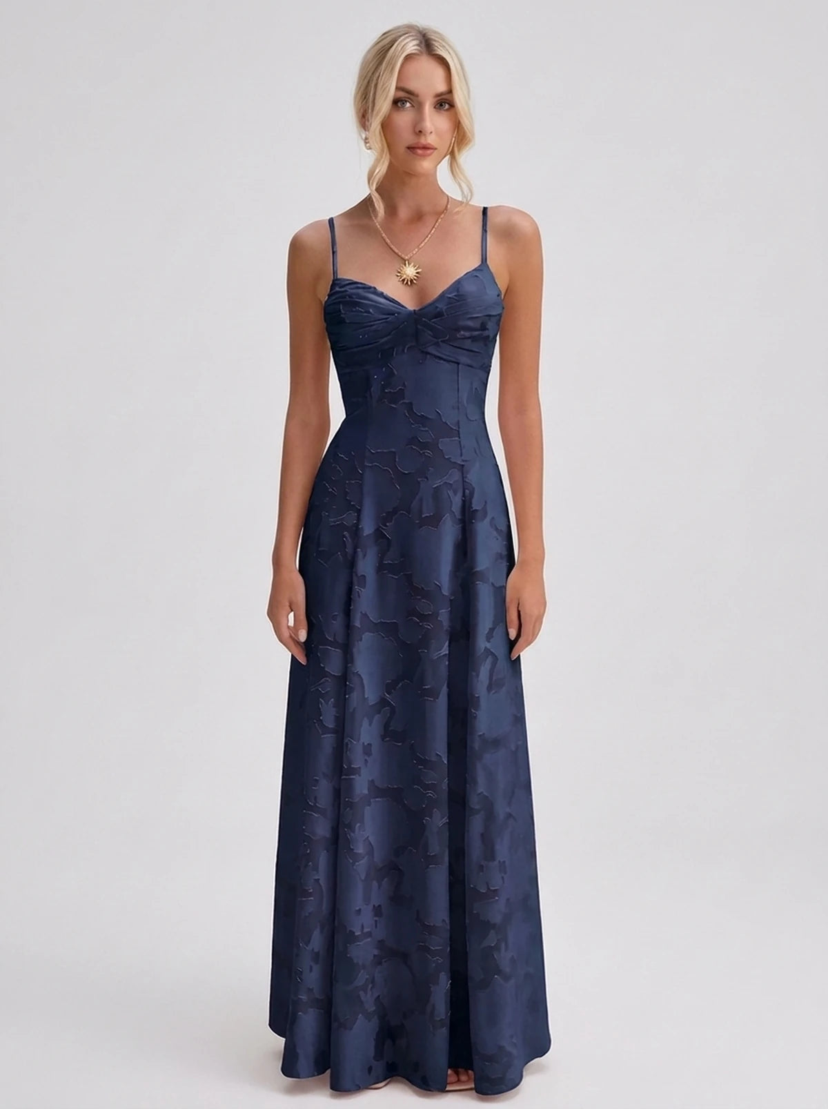 Karenza Maxi Dress — Navy