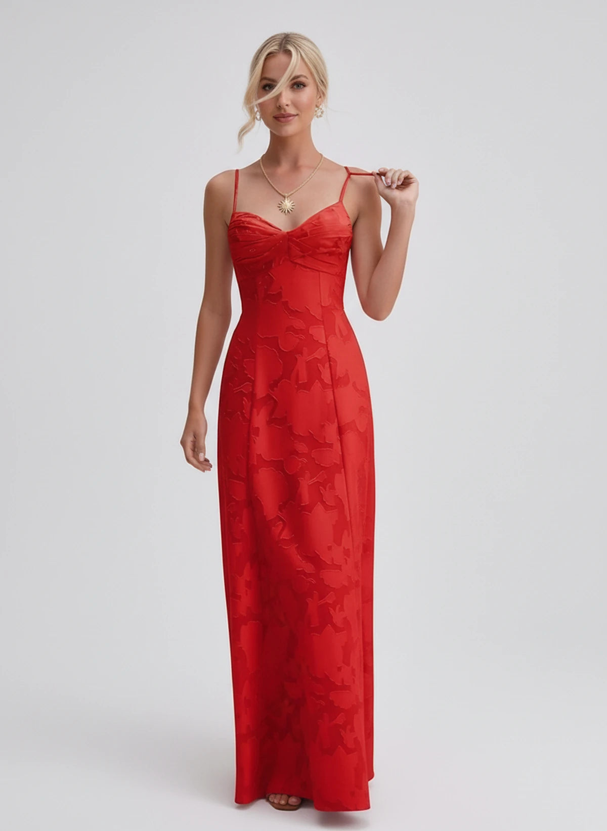 Karenza Maxi Dress — Red | SKU: SD-83423-red-2,SD-83423-red-4,SD-83423-red-6,SD-83423-red-8,SD-83423-red-10,SD-83423-red-12,SD-83423-red-14,SD-83423-red-16,SD-83423-red-16W,SD-83423-red-18W,SD-83423-red-20W,SD-83423-red-22W