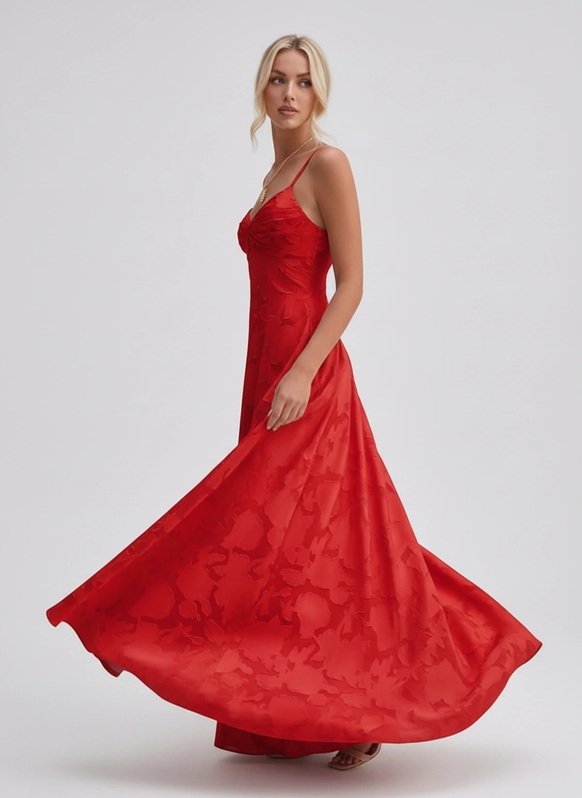 Karenza Maxi Dress — Red | SKU: SD-83423-red-2,SD-83423-red-4,SD-83423-red-6,SD-83423-red-8,SD-83423-red-10,SD-83423-red-12,SD-83423-red-14,SD-83423-red-16,SD-83423-red-16W,SD-83423-red-18W,SD-83423-red-20W,SD-83423-red-22W