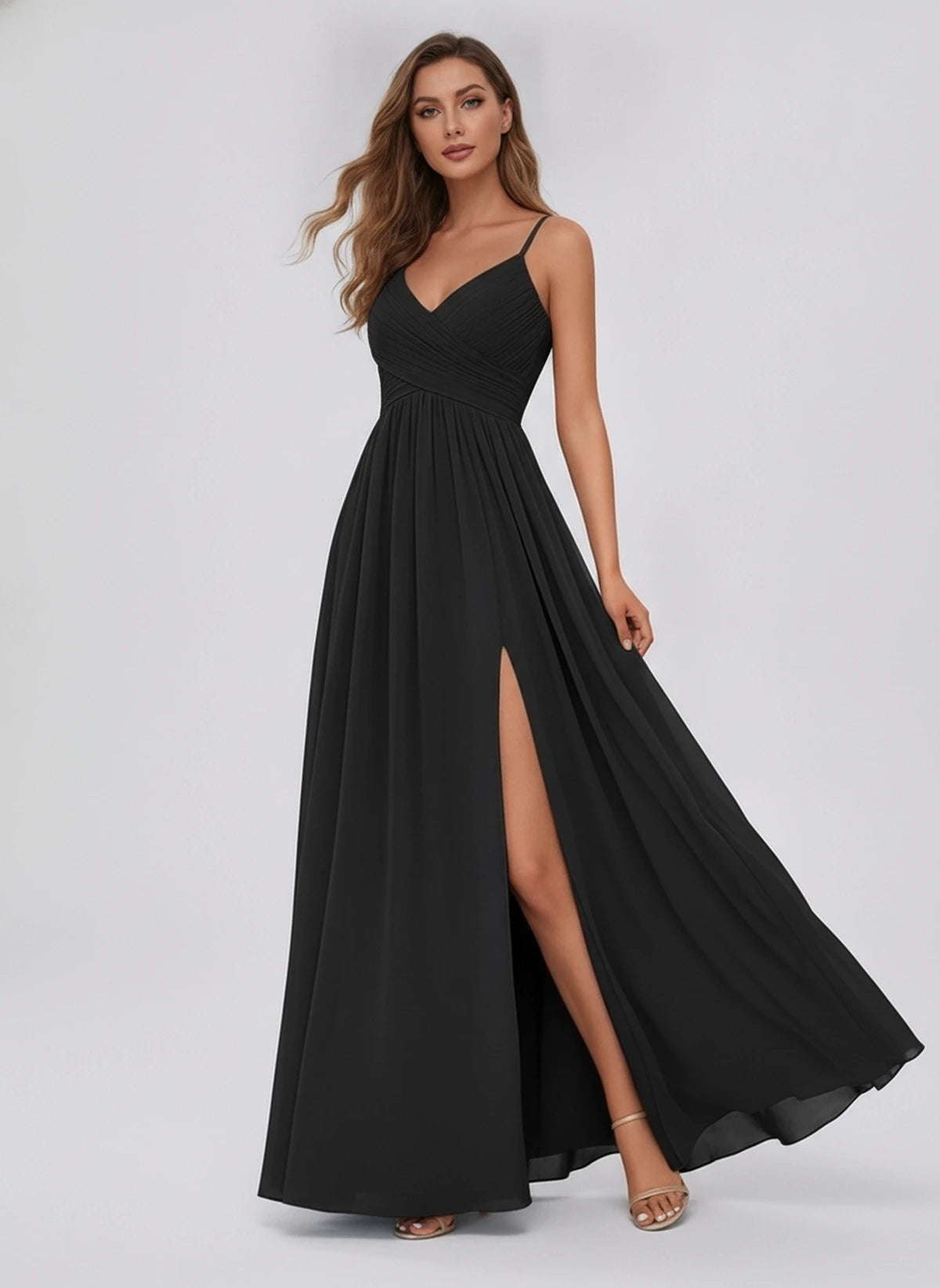Kassandre Maxi Dress — Black | SKU: SD-92890-black-2,SD-92890-black-4,SD-92890-black-6,SD-92890-black-8,SD-92890-black-10,SD-92890-black-12,SD-92890-black-14,SD-92890-black-16,SD-92890-black-16W,SD-92890-black-18W,SD-92890-black-20W,SD-92890-black-22W