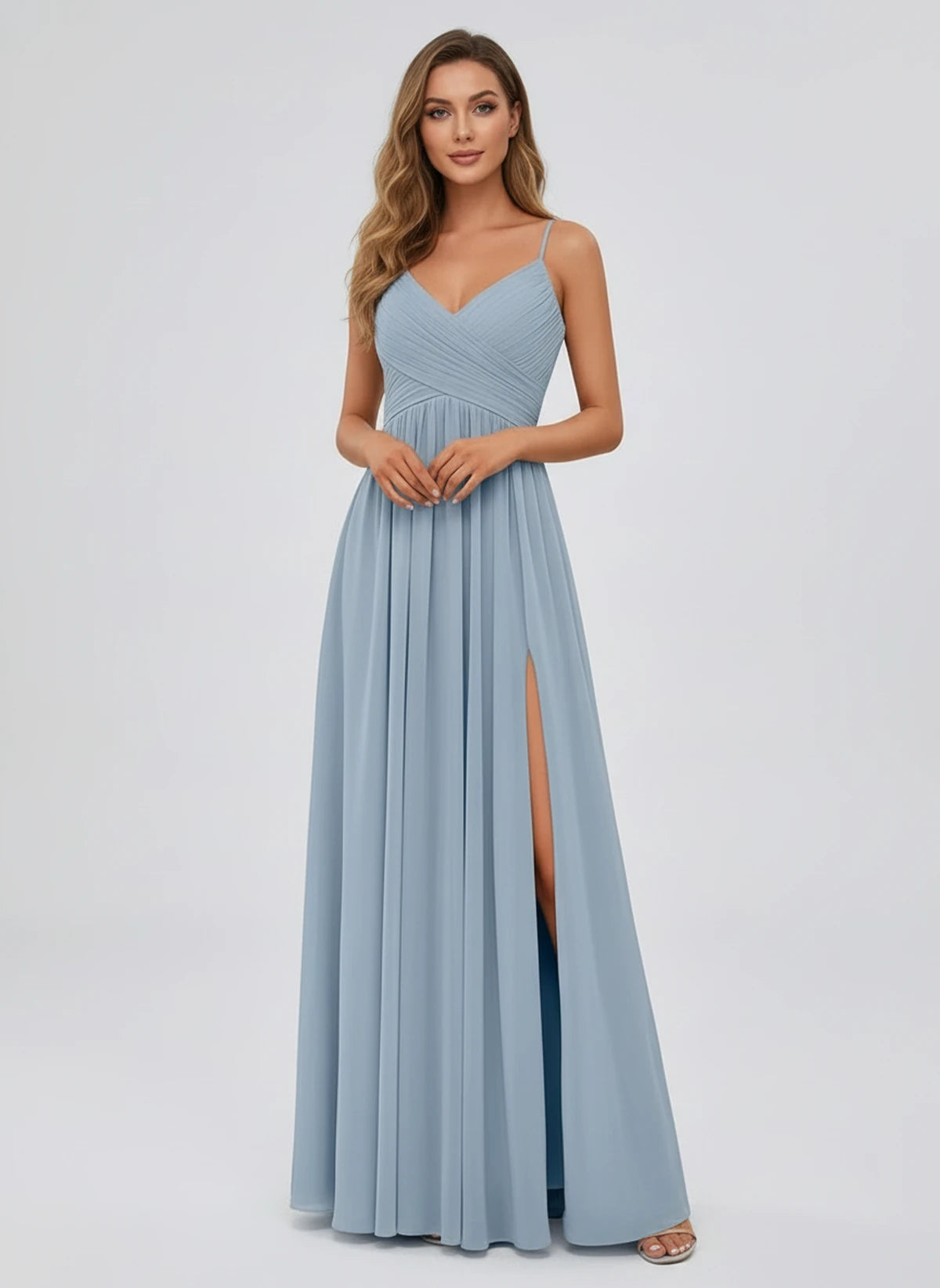 Kassandre Maxi Dress — Dusty Blue | SKU: SD-92890-dustyblue-2,SD-92890-dustyblue-4,SD-92890-dustyblue-6,SD-92890-dustyblue-8,SD-92890-dustyblue-10,SD-92890-dustyblue-12,SD-92890-dustyblue-14,SD-92890-dustyblue-16,SD-92890-dustyblue-16W,SD-92890-dustyblue-18W,SD-92890-dustyblue-20W,SD-92890-dustyblue-22W