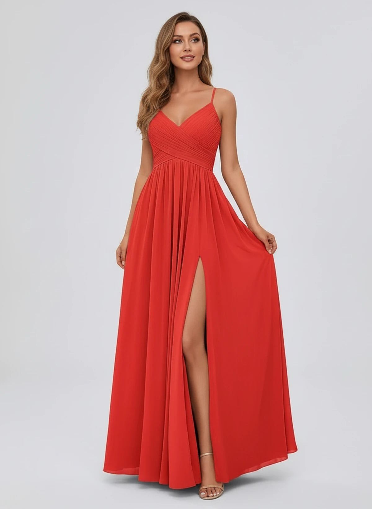 Kassandre Maxi Dress — Red | SKU: SD-92890-red-2,SD-92890-red-4,SD-92890-red-6,SD-92890-red-8,SD-92890-red-10,SD-92890-red-12,SD-92890-red-14,SD-92890-red-16,SD-92890-red-16W,SD-92890-red-18W,SD-92890-red-20W,SD-92890-red-22W