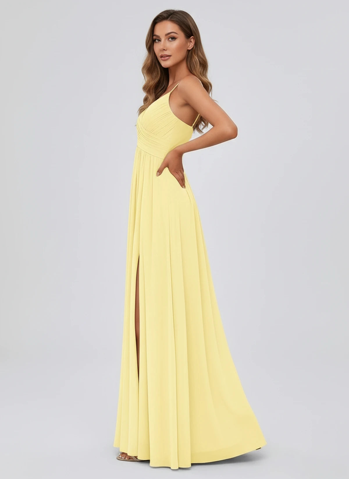 Kassandre Maxi Dress — Yellow | SKU: SD-92890-yellow-2,SD-92890-yellow-4,SD-92890-yellow-6,SD-92890-yellow-8,SD-92890-yellow-10,SD-92890-yellow-12,SD-92890-yellow-14,SD-92890-yellow-16,SD-92890-yellow-16W,SD-92890-yellow-18W,SD-92890-yellow-20W,SD-92890-yellow-22W