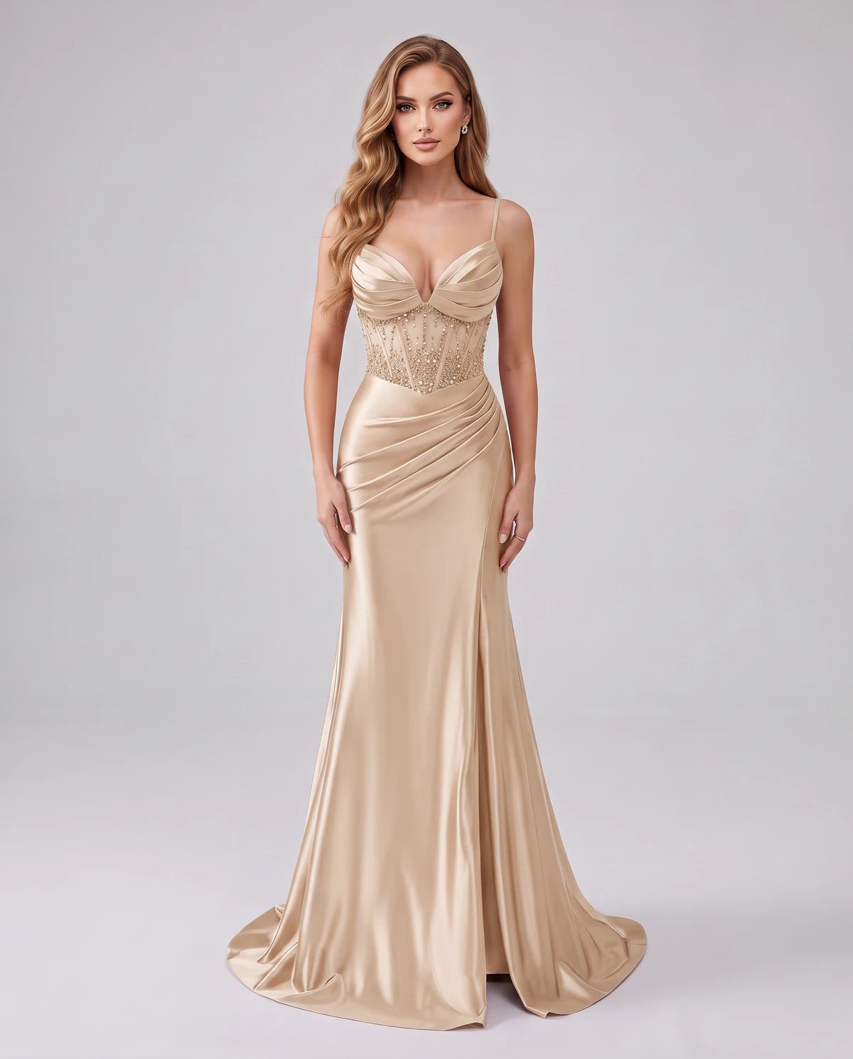 Laetitia Maxi Dress — Champagne