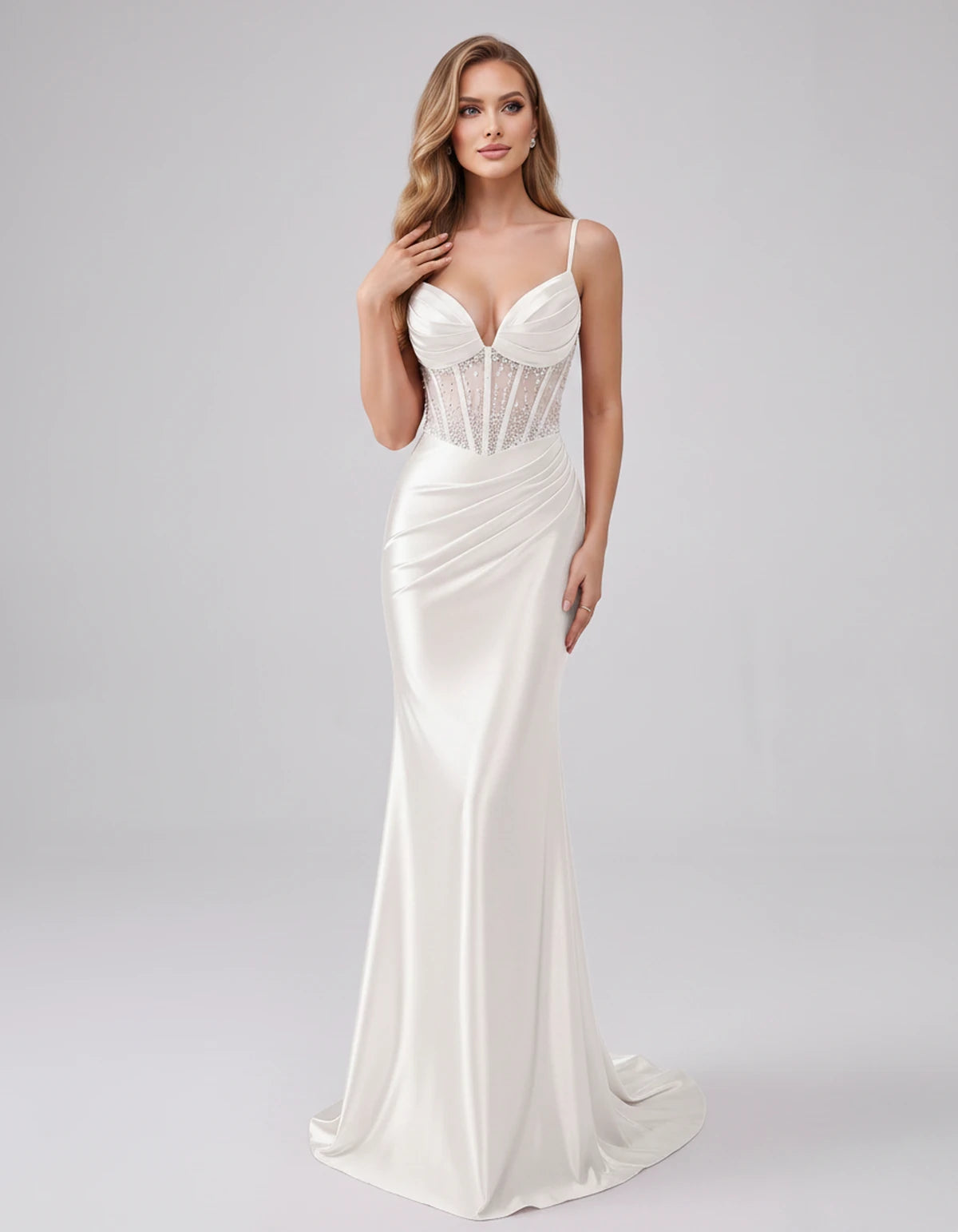 Laetitia Maxi Dress — Ivory | SKU: SD-76316-ivory-2,SD-76316-ivory-4,SD-76316-ivory-6,SD-76316-ivory-8,SD-76316-ivory-10,SD-76316-ivory-12,SD-76316-ivory-14,SD-76316-ivory-14W,SD-76316-ivory-16,SD-76316-ivory-16W,SD-76316-ivory-18W,SD-76316-ivory-20W