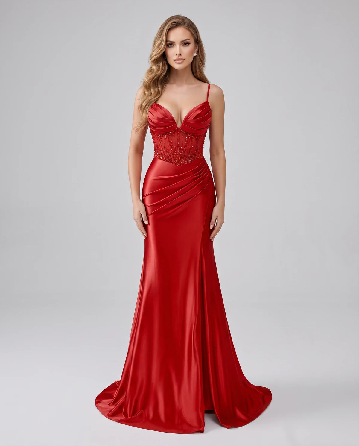 Laetitia Maxi Dress — Red