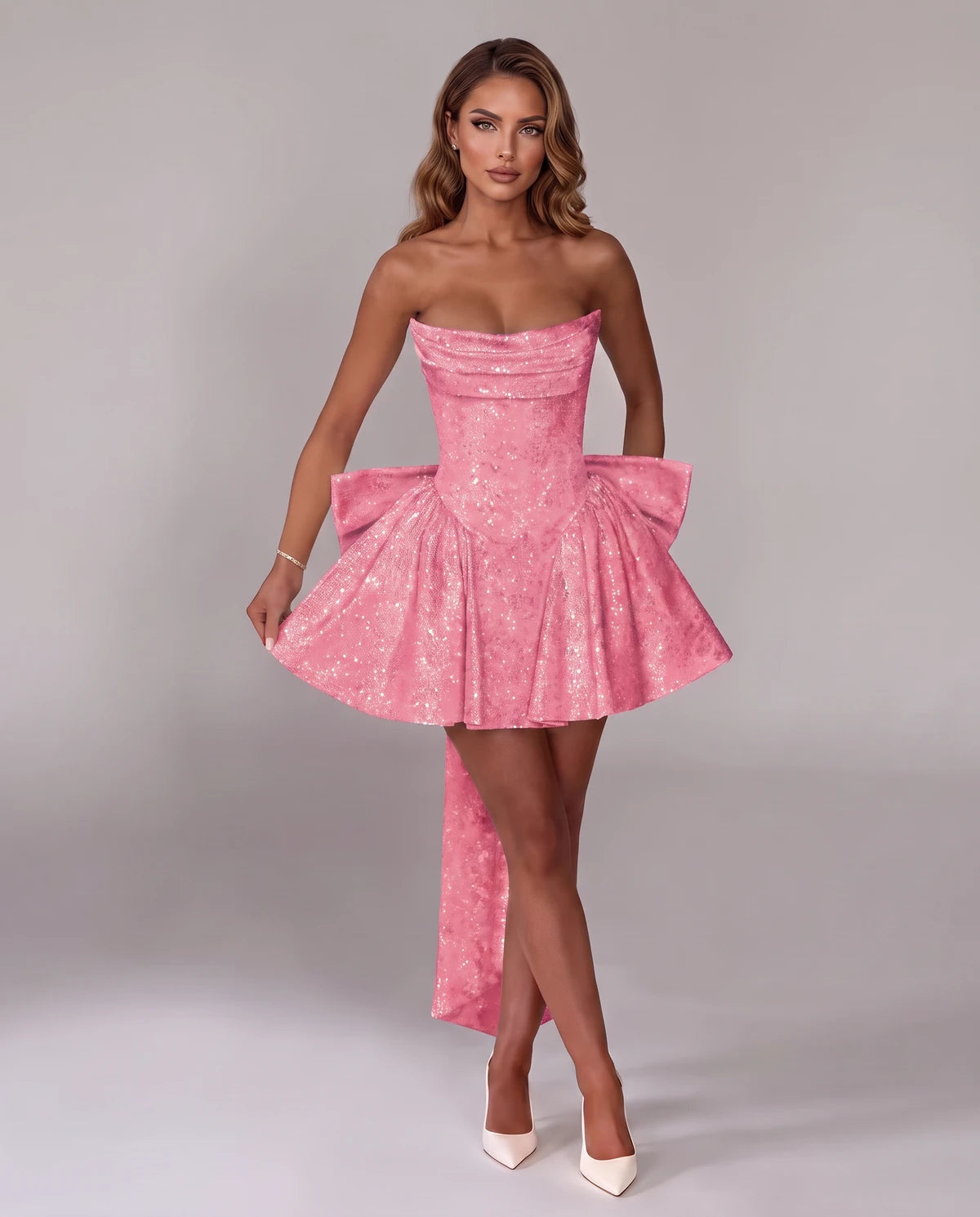 Lamorna Mini Dress — Pink