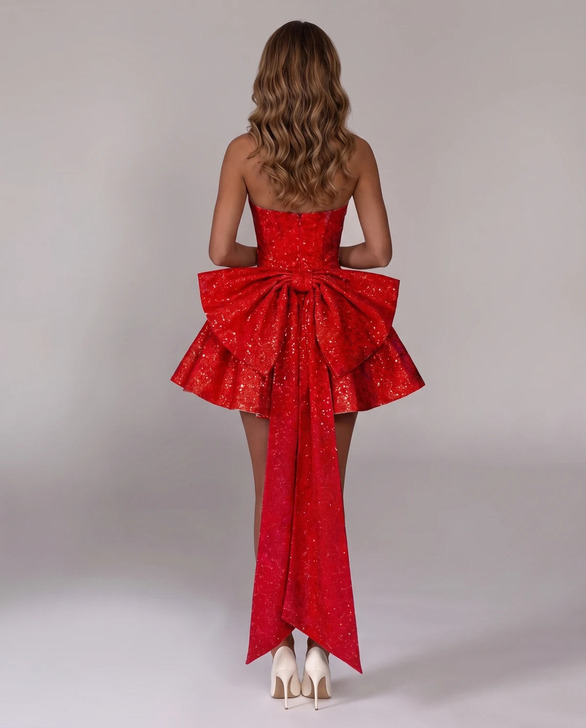 Lamorna Mini Dress — Red | SKU: SD-64116-red-2,SD-64116-red-4,SD-64116-red-6,SD-64116-red-8,SD-64116-red-10,SD-64116-red-12,SD-64116-red-14,SD-64116-red-16,SD-64116-red-16W,SD-64116-red-18W,SD-64116-red-20W,SD-64116-red-22W