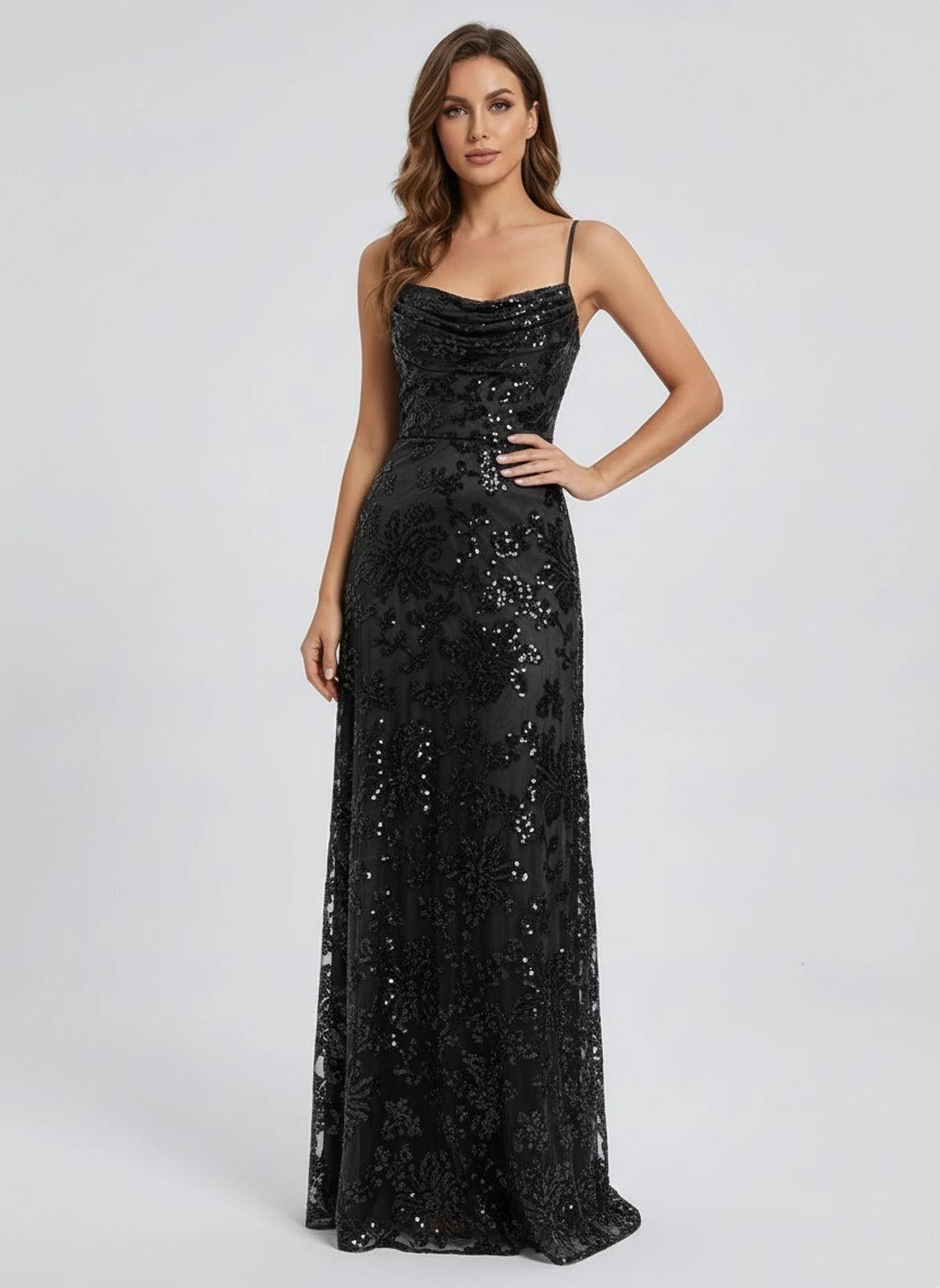Lampedusa Maxi Dress — Black | SKU: SD-34990-black-2,SD-34990-black-4,SD-34990-black-6,SD-34990-black-8,SD-34990-black-10,SD-34990-black-12,SD-34990-black-14,SD-34990-black-16,SD-34990-black-16W,SD-34990-black-18W,SD-34990-black-20W,SD-34990-black-22W