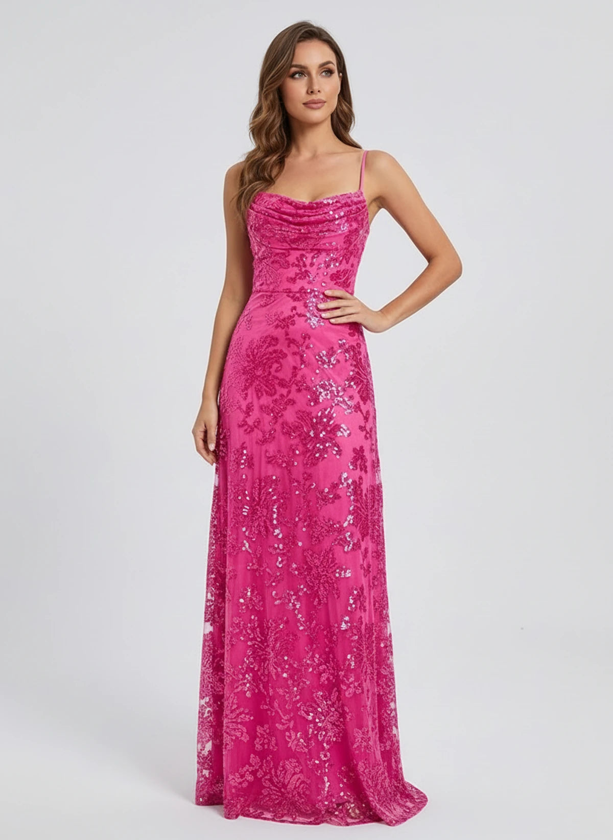 Lampedusa Maxi Dress — Hot Pink | SKU: SD-34990-hotpink-2,SD-34990-hotpink-4,SD-34990-hotpink-6,SD-34990-hotpink-8,SD-34990-hotpink-10,SD-34990-hotpink-12,SD-34990-hotpink-14,SD-34990-hotpink-16,SD-34990-hotpink-16W,SD-34990-hotpink-18W,SD-34990-hotpink-20W,SD-34990-hotpink-22W