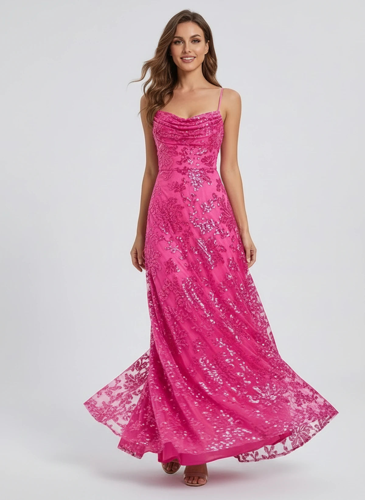 Lampedusa Maxi Dress — Hot Pink | SKU: SD-34990-hotpink-2,SD-34990-hotpink-4,SD-34990-hotpink-6,SD-34990-hotpink-8,SD-34990-hotpink-10,SD-34990-hotpink-12,SD-34990-hotpink-14,SD-34990-hotpink-16,SD-34990-hotpink-16W,SD-34990-hotpink-18W,SD-34990-hotpink-20W,SD-34990-hotpink-22W