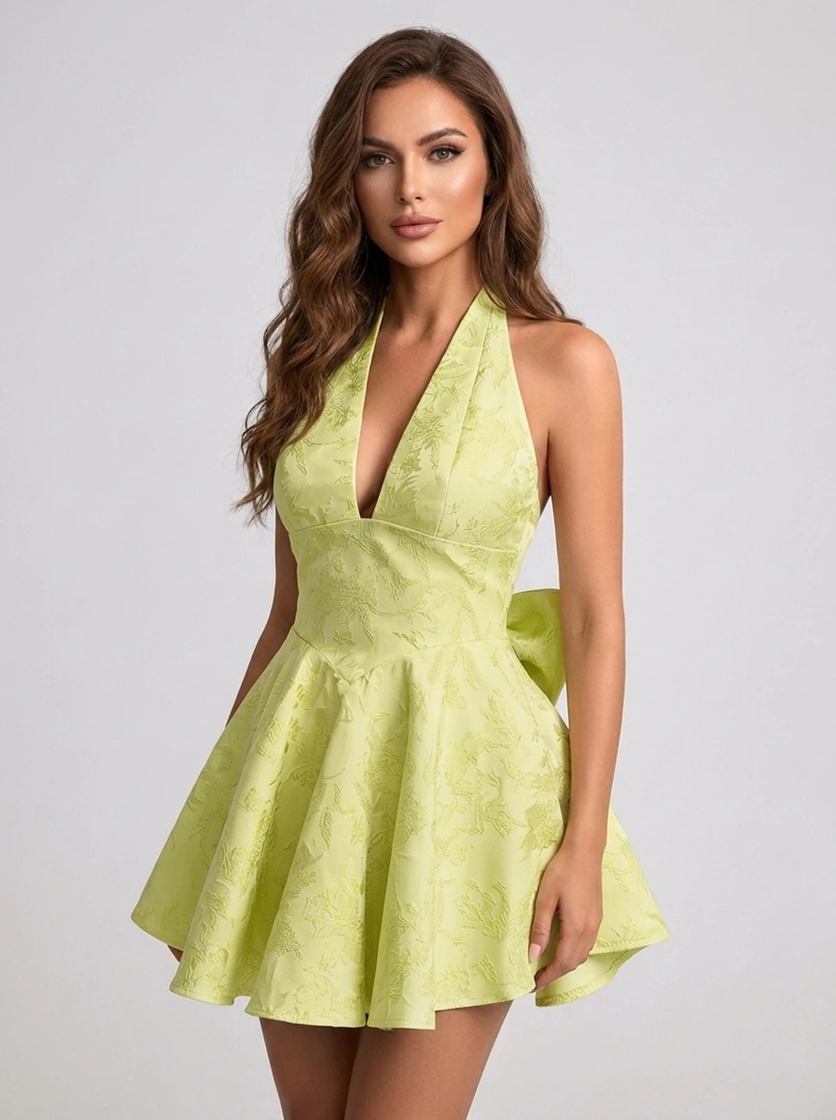Lauriane Mini Dress — Yellow