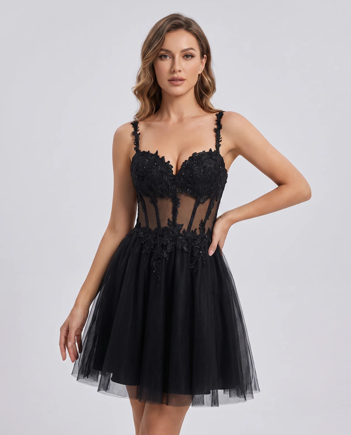 Lavandou Mini Dress — Black