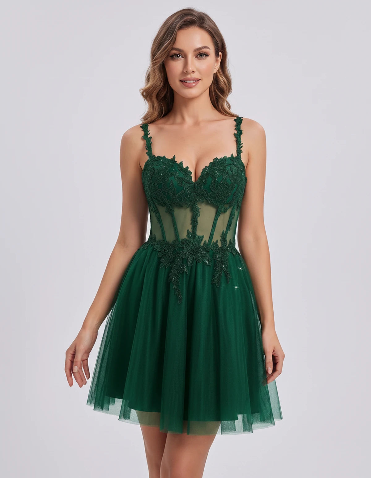 Lavandou Mini Dress — Emerald | SKU: SD-21933-emerald-2,SD-21933-emerald-4,SD-21933-emerald-6,SD-21933-emerald-8,SD-21933-emerald-10,SD-21933-emerald-12,SD-21933-emerald-14,SD-21933-emerald-16,SD-21933-emerald-16W,SD-21933-emerald-18W,SD-21933-emerald-20W,SD-21933-emerald-22W