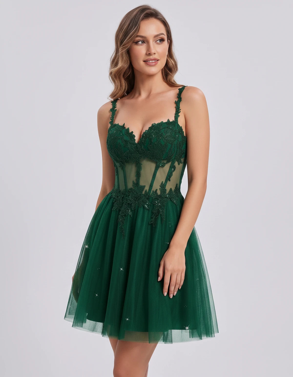 Lavandou Mini Dress — Emerald | SKU: SD-21933-emerald-2,SD-21933-emerald-4,SD-21933-emerald-6,SD-21933-emerald-8,SD-21933-emerald-10,SD-21933-emerald-12,SD-21933-emerald-14,SD-21933-emerald-16,SD-21933-emerald-16W,SD-21933-emerald-18W,SD-21933-emerald-20W,SD-21933-emerald-22W