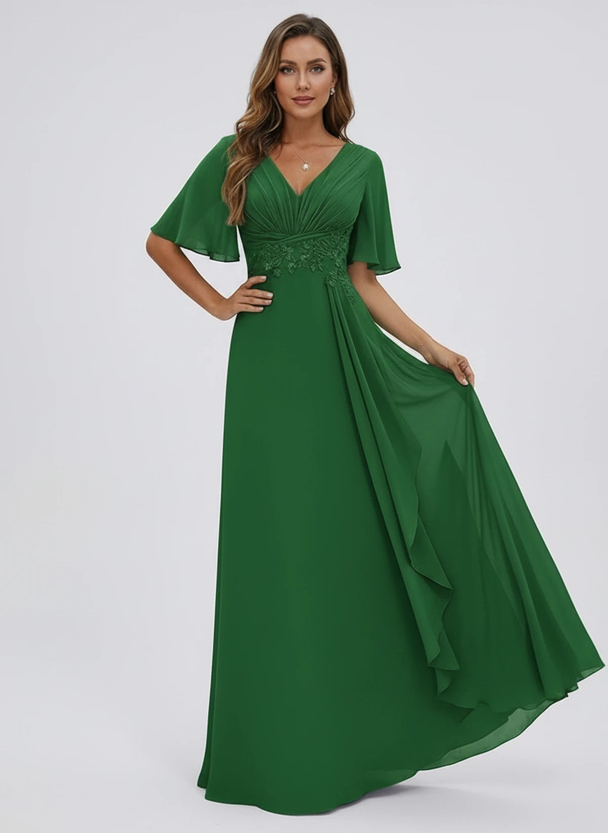 Lavinia Maxi Dress — Green | SKU: SD-21668-green-2,SD-21668-green-4,SD-21668-green-6,SD-21668-green-8,SD-21668-green-10,SD-21668-green-12,SD-21668-green-14,SD-21668-green-16,SD-21668-green-16W,SD-21668-green-18W,SD-21668-green-20W,SD-21668-green-22W