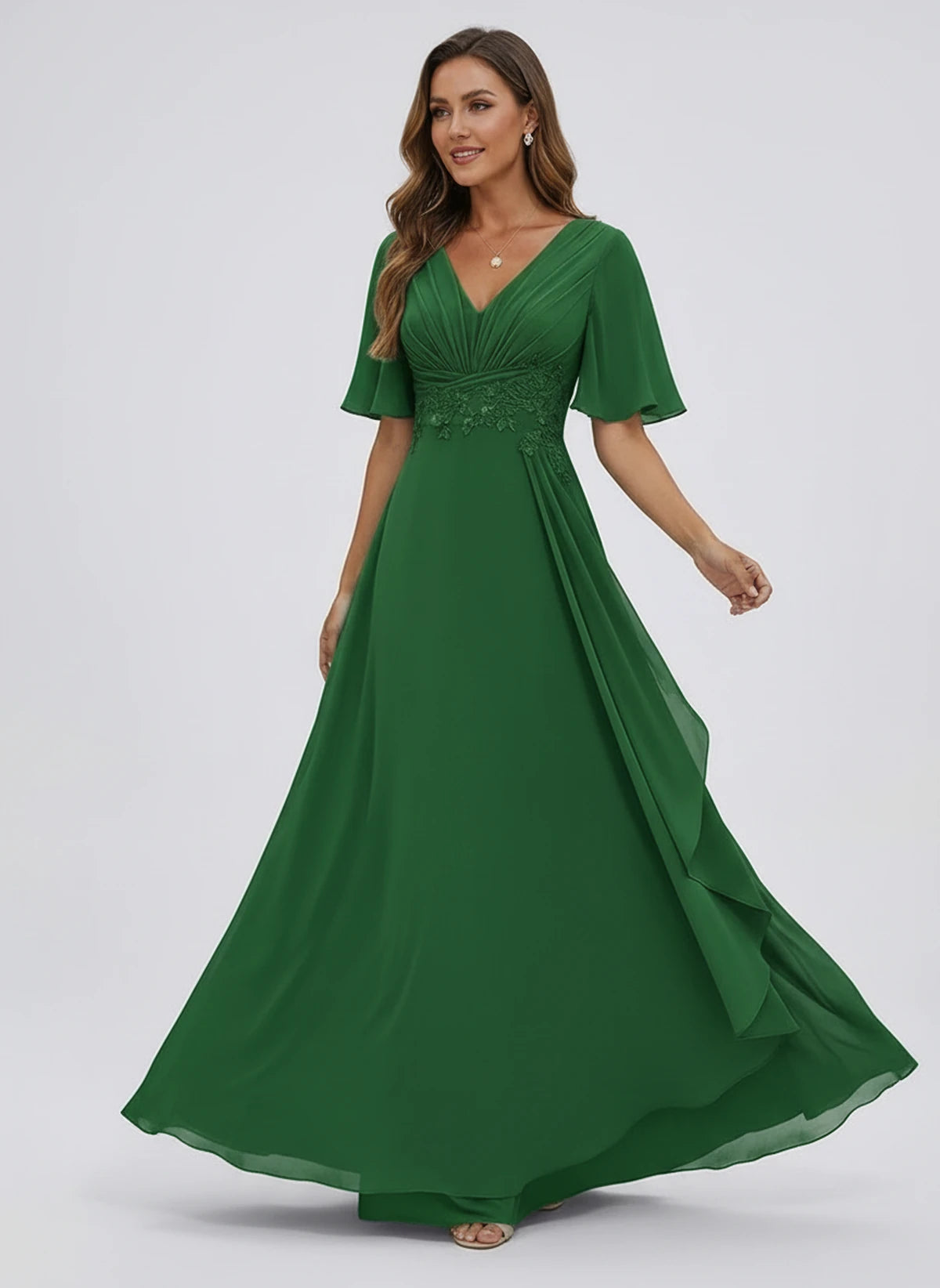 Lavinia Maxi Dress — Green | SKU: SD-21668-green-2,SD-21668-green-4,SD-21668-green-6,SD-21668-green-8,SD-21668-green-10,SD-21668-green-12,SD-21668-green-14,SD-21668-green-16,SD-21668-green-16W,SD-21668-green-18W,SD-21668-green-20W,SD-21668-green-22W