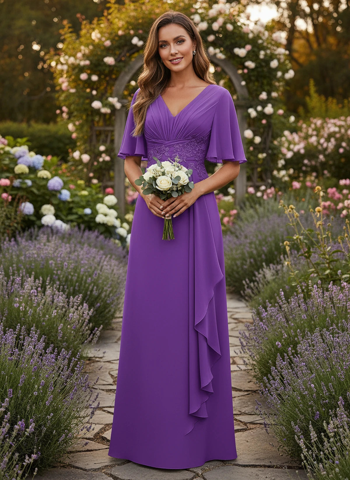 Lavinia Maxi Dress — Purple | SKU: SD-21668-purple-2,SD-21668-purple-4,SD-21668-purple-6,SD-21668-purple-8,SD-21668-purple-10,SD-21668-purple-12,SD-21668-purple-14,SD-21668-purple-16,SD-21668-purple-16W,SD-21668-purple-18W,SD-21668-purple-20W,SD-21668-purple-22W