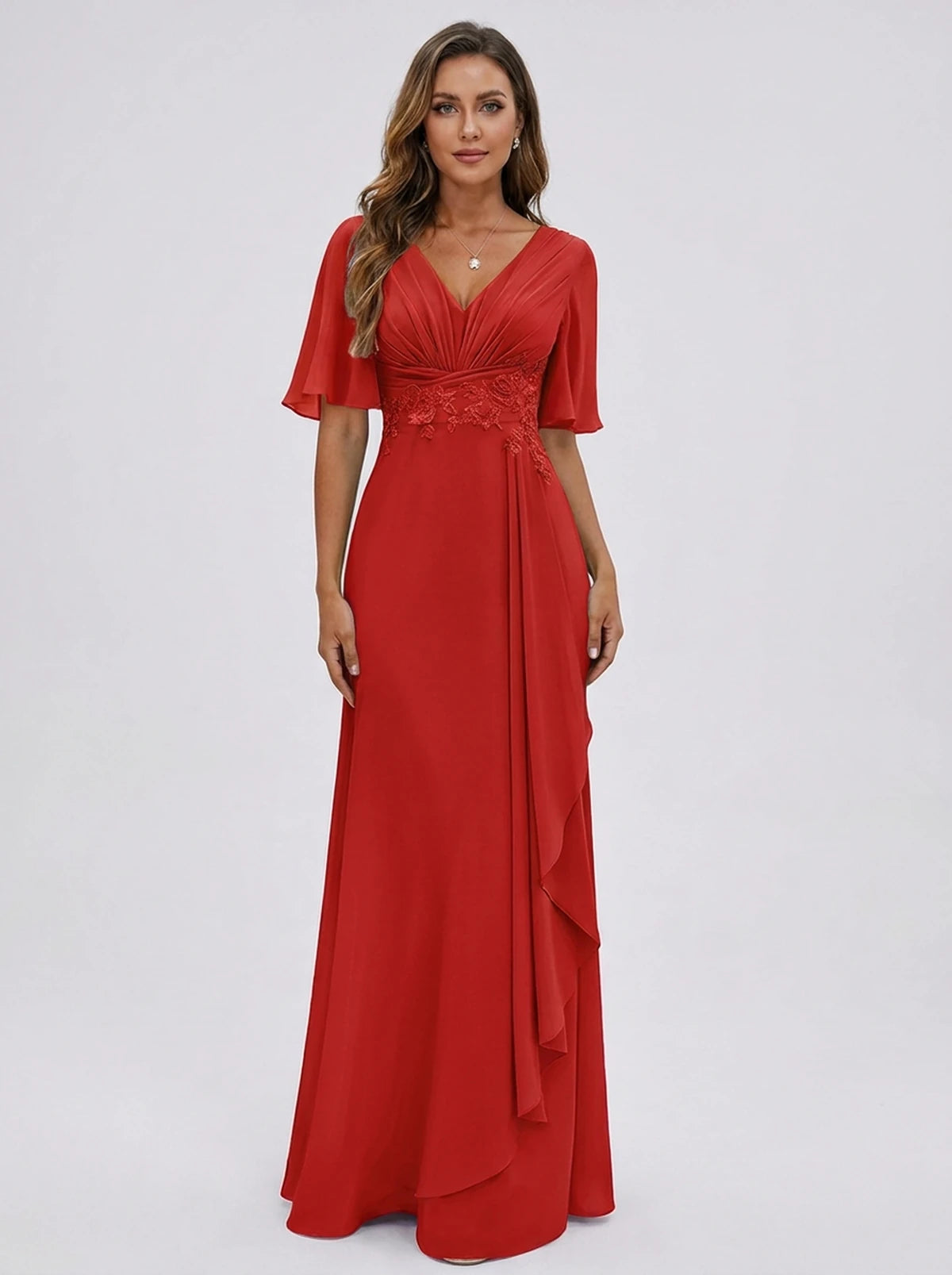 Lavinia Maxi Dress — Red