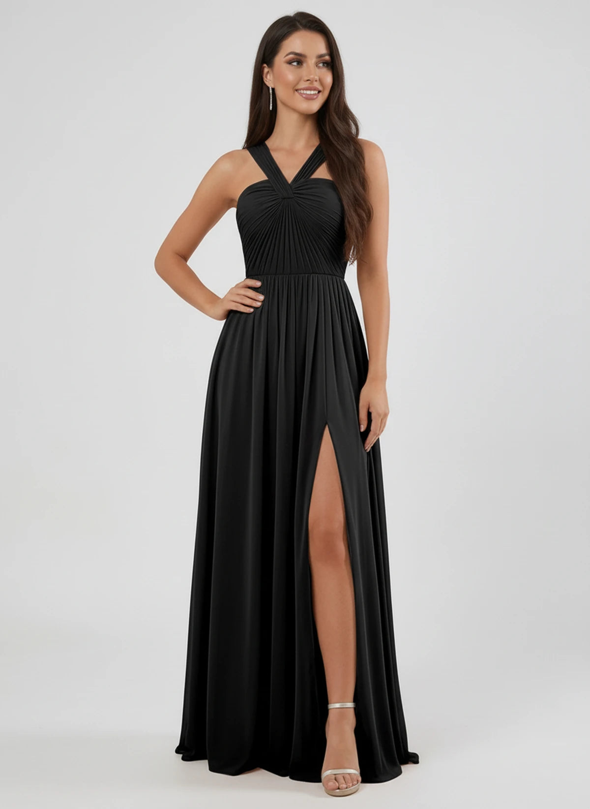 Lazuli Maxi Dress — Black | SKU: SD-84842-black-2,SD-84842-black-4,SD-84842-black-6,SD-84842-black-8,SD-84842-black-10,SD-84842-black-12,SD-84842-black-14,SD-84842-black-16,SD-84842-black-16W,SD-84842-black-18W,SD-84842-black-20W,SD-84842-black-22W