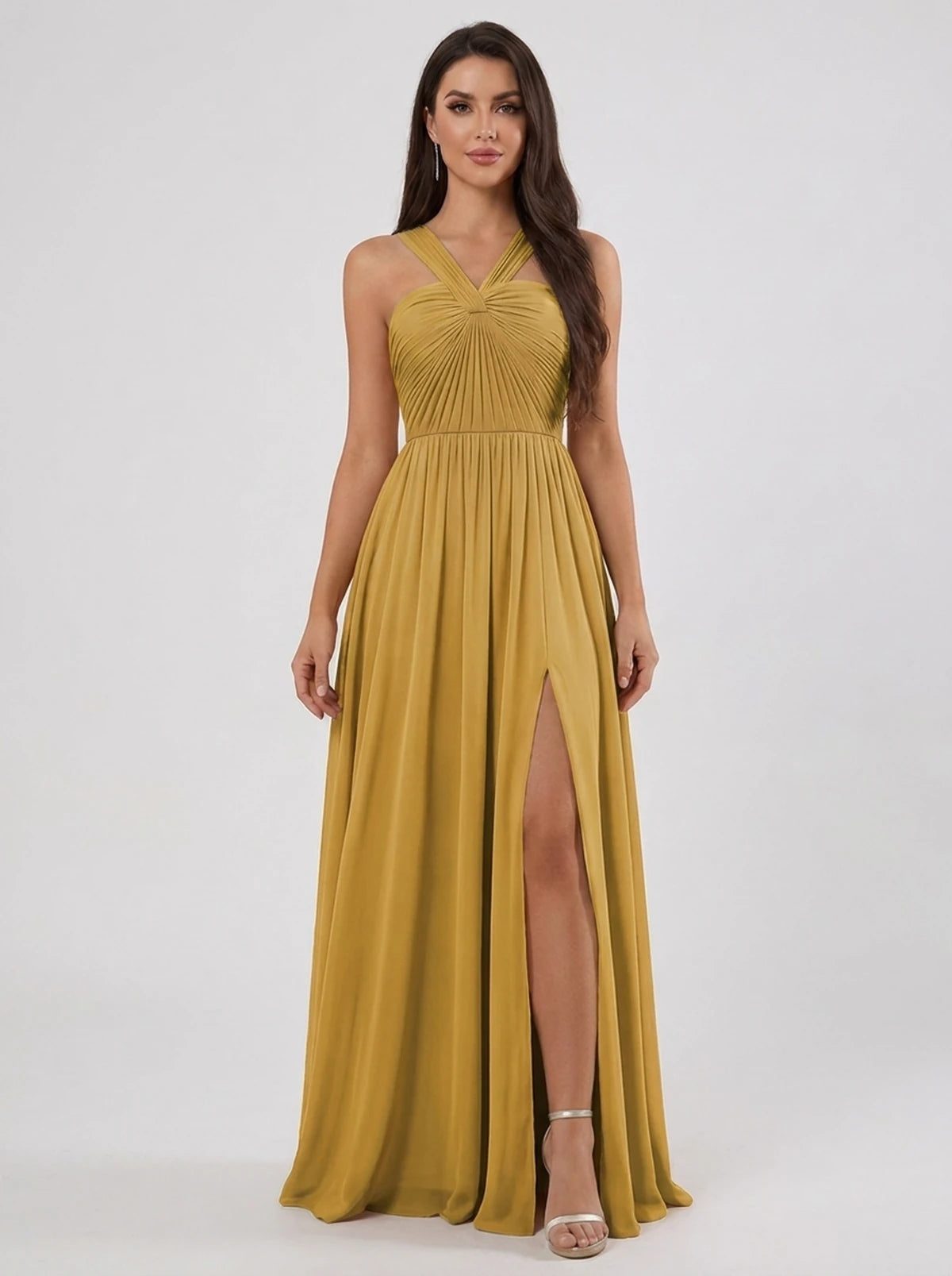 Lazuli Maxi Dress — Gold