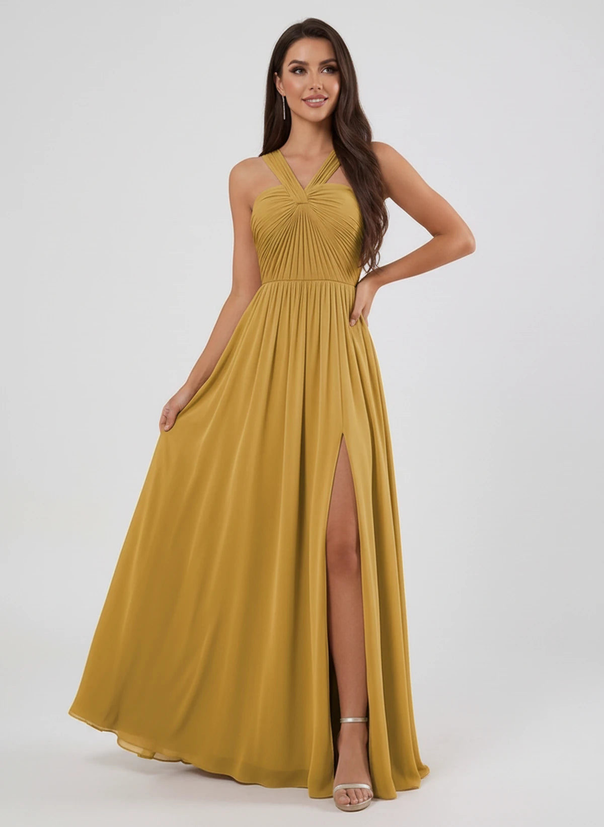 Lazuli Maxi Dress — Gold | SKU: SD-84842-gold-2,SD-84842-gold-4,SD-84842-gold-6,SD-84842-gold-8,SD-84842-gold-10,SD-84842-gold-12,SD-84842-gold-14,SD-84842-gold-16,SD-84842-gold-16W,SD-84842-gold-18W,SD-84842-gold-20W,SD-84842-gold-22W