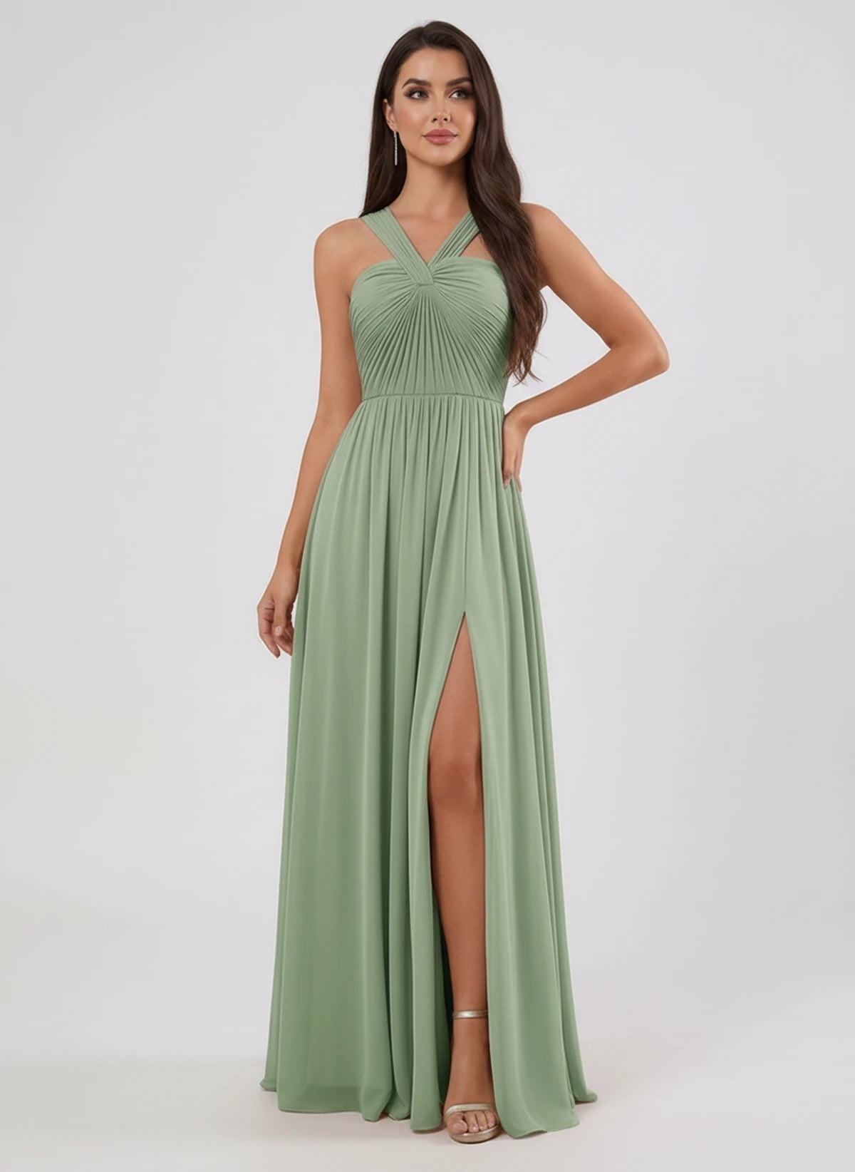 Lazuli Maxi Dress — Sage Green | SKU: SD-84842-sagegreen-2,SD-84842-sagegreen-4,SD-84842-sagegreen-6,SD-84842-sagegreen-8,SD-84842-sagegreen-10,SD-84842-sagegreen-12,SD-84842-sagegreen-14,SD-84842-sagegreen-16,SD-84842-sagegreen-16W,SD-84842-sagegreen-18W,SD-84842-sagegreen-20W,SD-84842-sagegreen-22W