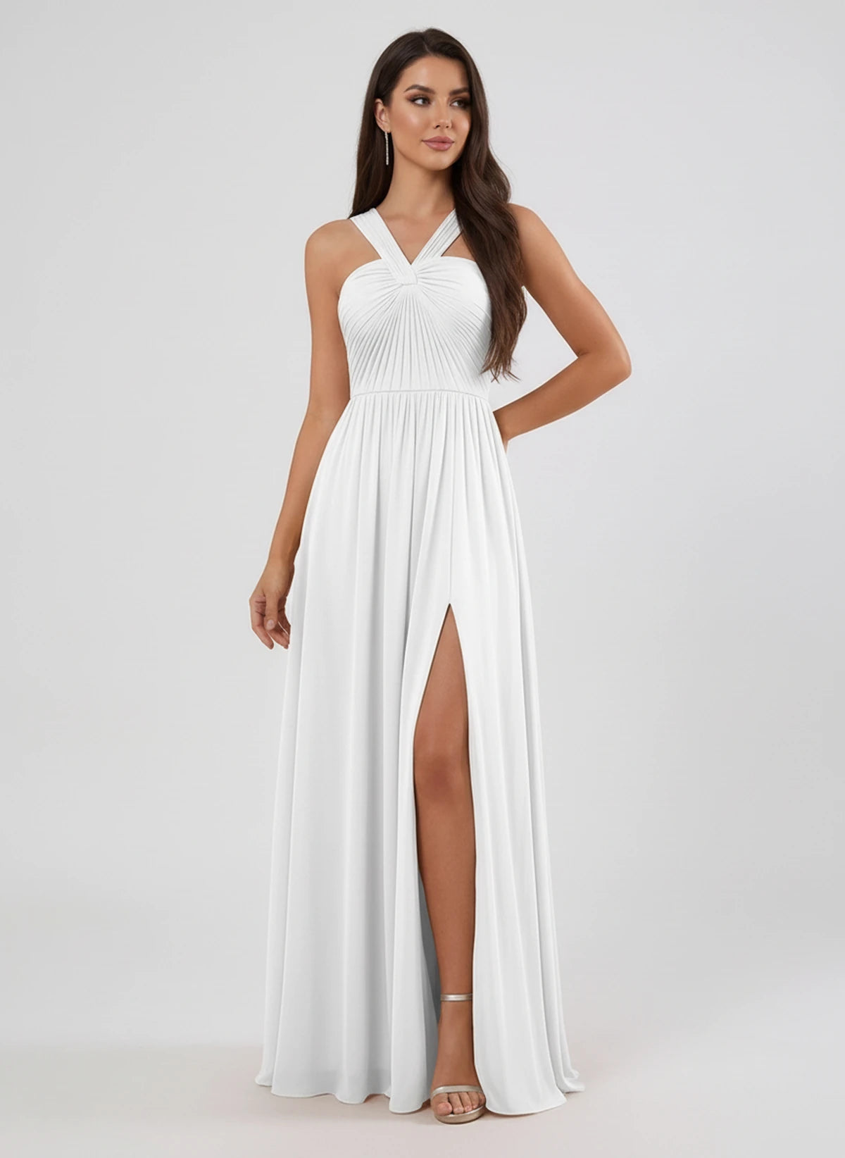 Lazuli Maxi Dress — White | SKU: SD-84842-white-2,SD-84842-white-4,SD-84842-white-6,SD-84842-white-8,SD-84842-white-10,SD-84842-white-12,SD-84842-white-14,SD-84842-white-16,SD-84842-white-16W,SD-84842-white-18W,SD-84842-white-20W,SD-84842-white-22W