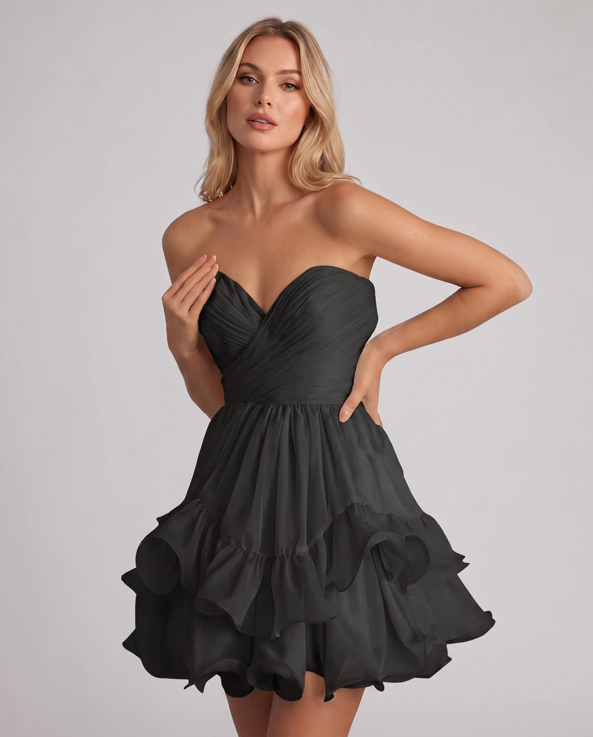 Lenora Mini Dress — Black