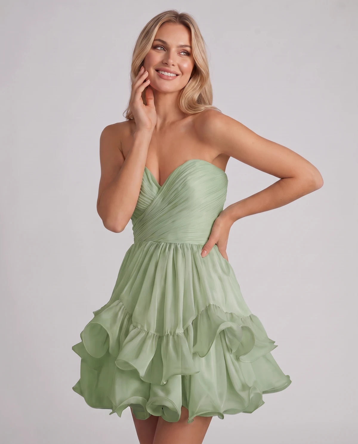 Lenora Mini Dress — Dusty Sage | SKU: SD-60944-dustysage-2,SD-60944-dustysage-4,SD-60944-dustysage-6,SD-60944-dustysage-8,SD-60944-dustysage-10,SD-60944-dustysage-12,SD-60944-dustysage-14,SD-60944-dustysage-16,SD-60944-dustysage-16W,SD-60944-dustysage-18W,SD-60944-dustysage-20W,SD-60944-dustysage-22W