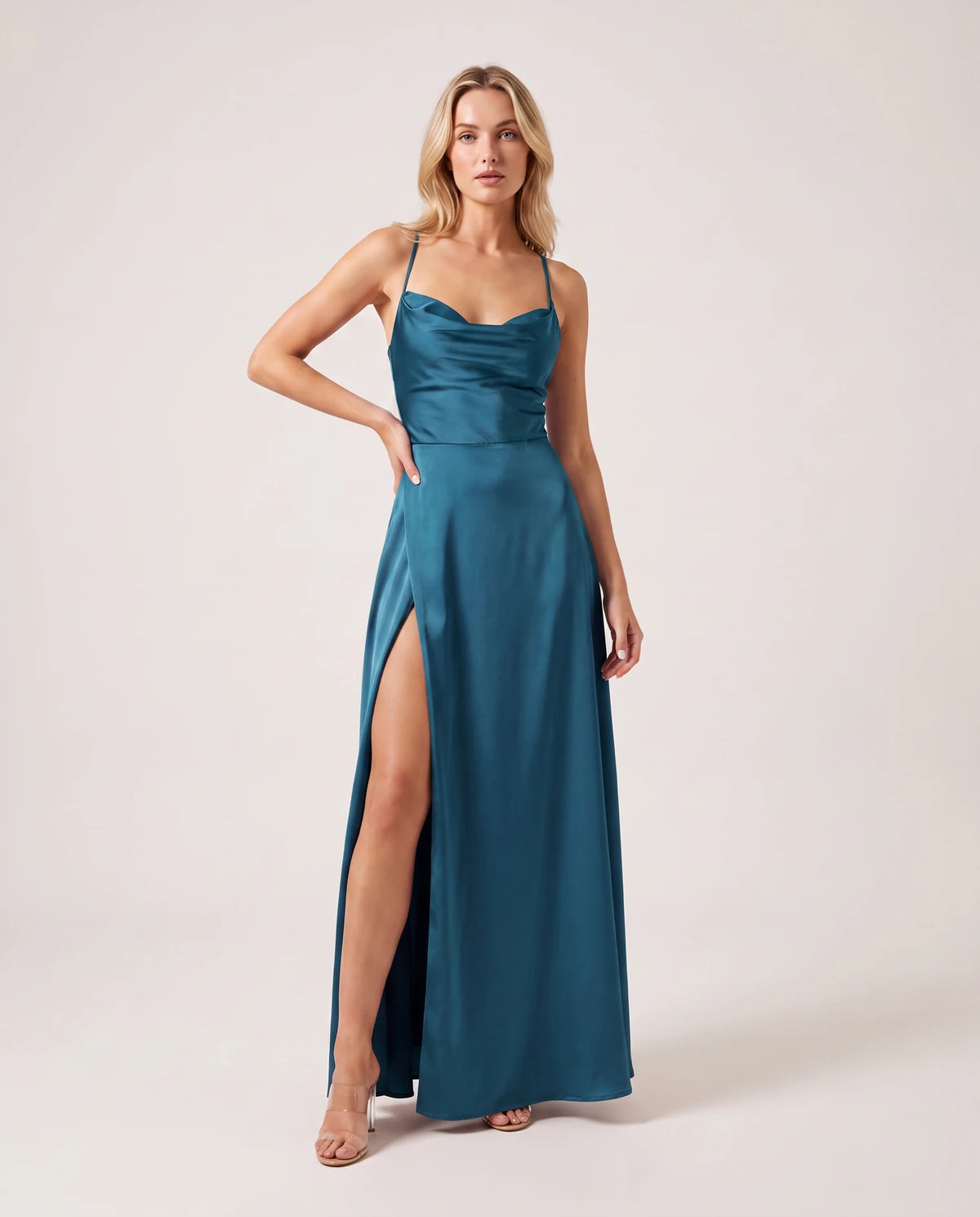 Liberty Maxi Dress — Sea Blue | SKU: SD-98490-seablue-XS,SD-98490-seablue-S,SD-98490-seablue-M,SD-98490-seablue-L,SD-98490-seablue-XL,SD-98490-seablue-2XL