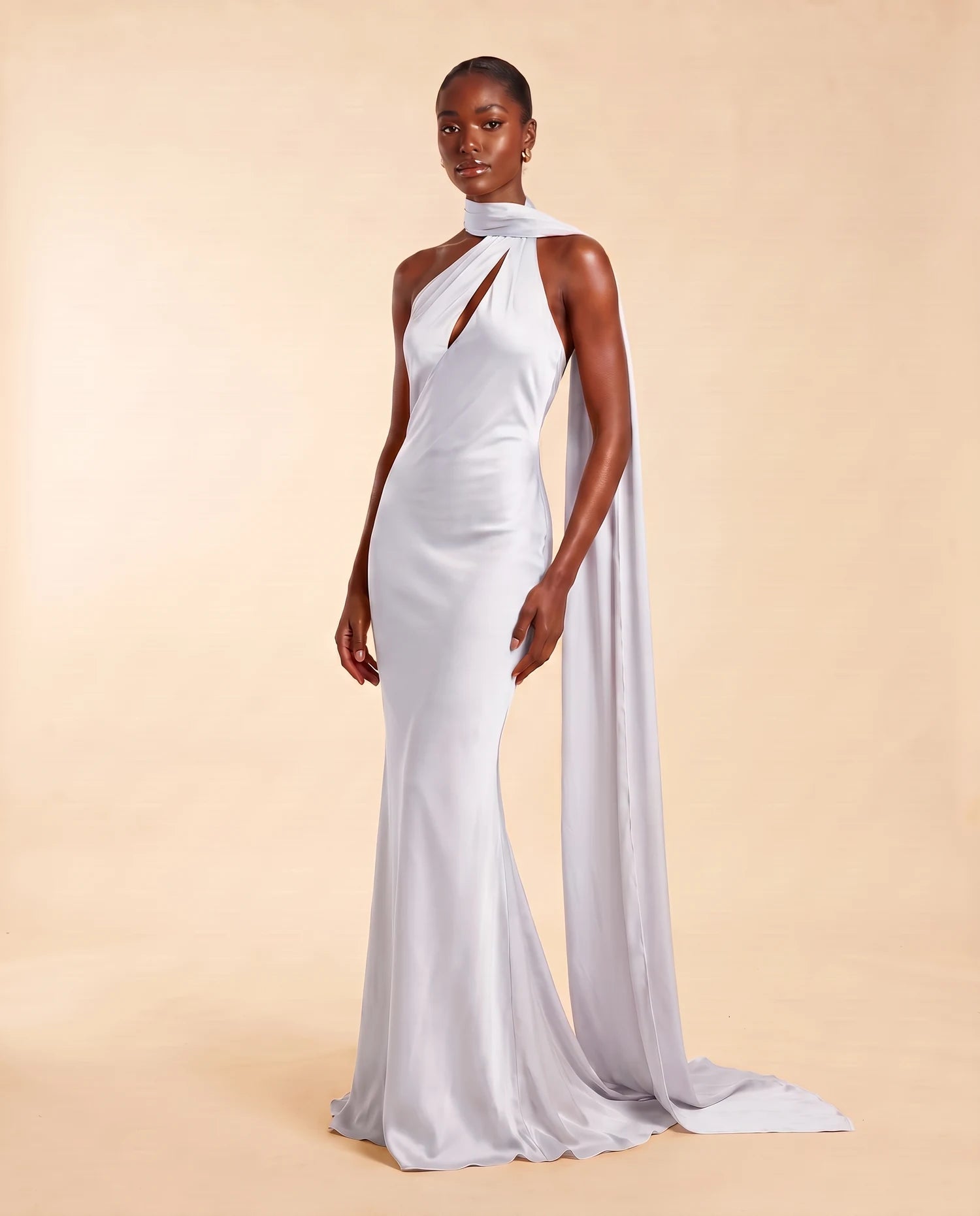 Liora Satin Scarf Dress White 07-lifestyle