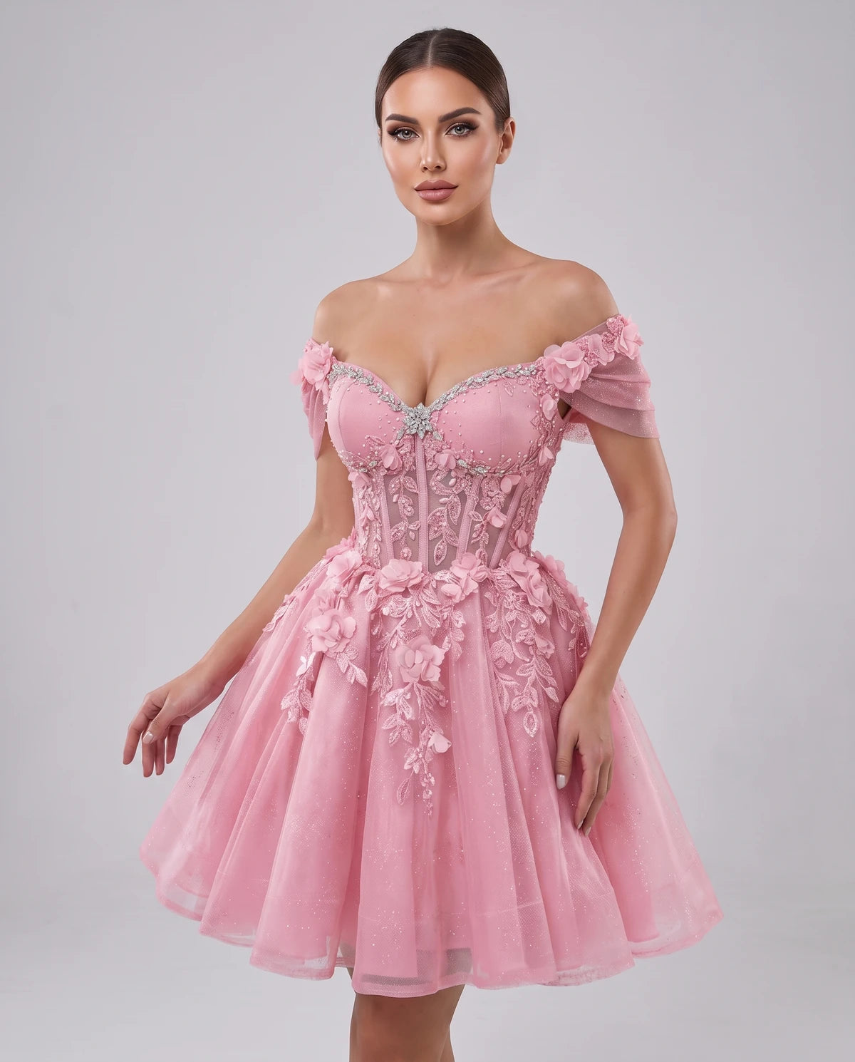 Lisbeth Mini Dress — Pink