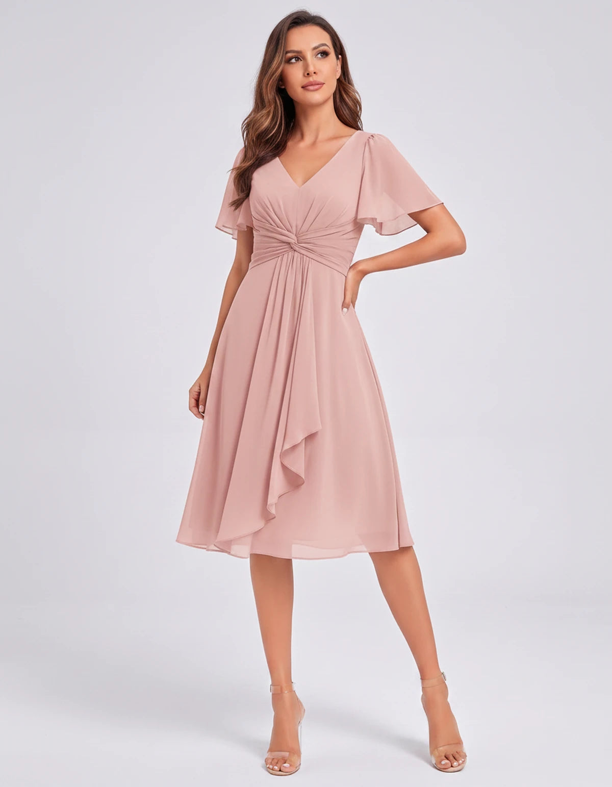 Lisbonne Mini Dress — Blush | SKU: SD-84650-blush-2,SD-84650-blush-4,SD-84650-blush-6,SD-84650-blush-8,SD-84650-blush-10,SD-84650-blush-12,SD-84650-blush-14,SD-84650-blush-16,SD-84650-blush-16W,SD-84650-blush-18W,SD-84650-blush-20W,SD-84650-blush-22W