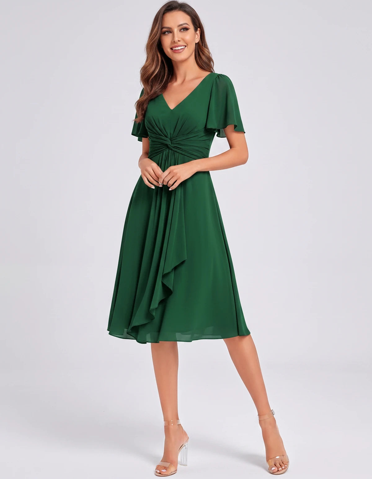Lisbonne Mini Dress — Emerald | SKU: SD-84650-emerald-2,SD-84650-emerald-4,SD-84650-emerald-6,SD-84650-emerald-8,SD-84650-emerald-10,SD-84650-emerald-12,SD-84650-emerald-14,SD-84650-emerald-16,SD-84650-emerald-16W,SD-84650-emerald-18W,SD-84650-emerald-20W,SD-84650-emerald-22W