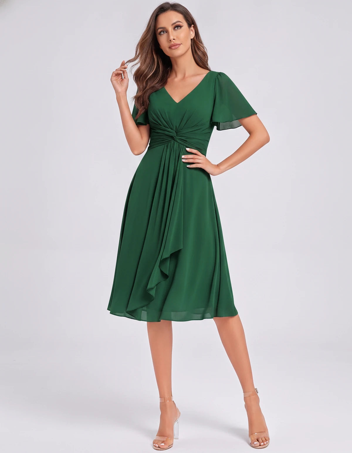 Lisbonne Mini Dress — Emerald | SKU: SD-84650-emerald-2,SD-84650-emerald-4,SD-84650-emerald-6,SD-84650-emerald-8,SD-84650-emerald-10,SD-84650-emerald-12,SD-84650-emerald-14,SD-84650-emerald-16,SD-84650-emerald-16W,SD-84650-emerald-18W,SD-84650-emerald-20W,SD-84650-emerald-22W